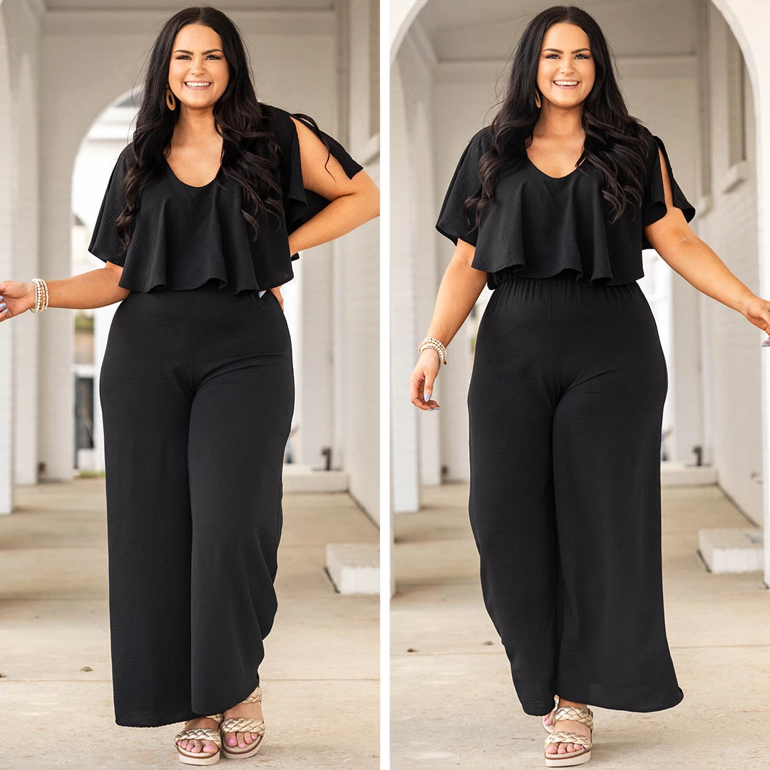 See Me In Greece Jumpsuit, Black 6 See Me In Greece Jumpsuit, Black - Image 6