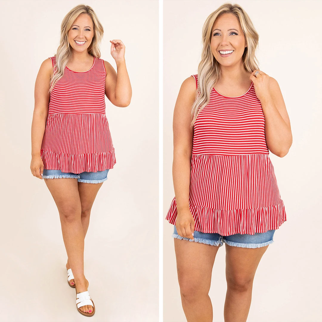 Around The World Tank, Red 6 Around The World Tank, Red - Image 6