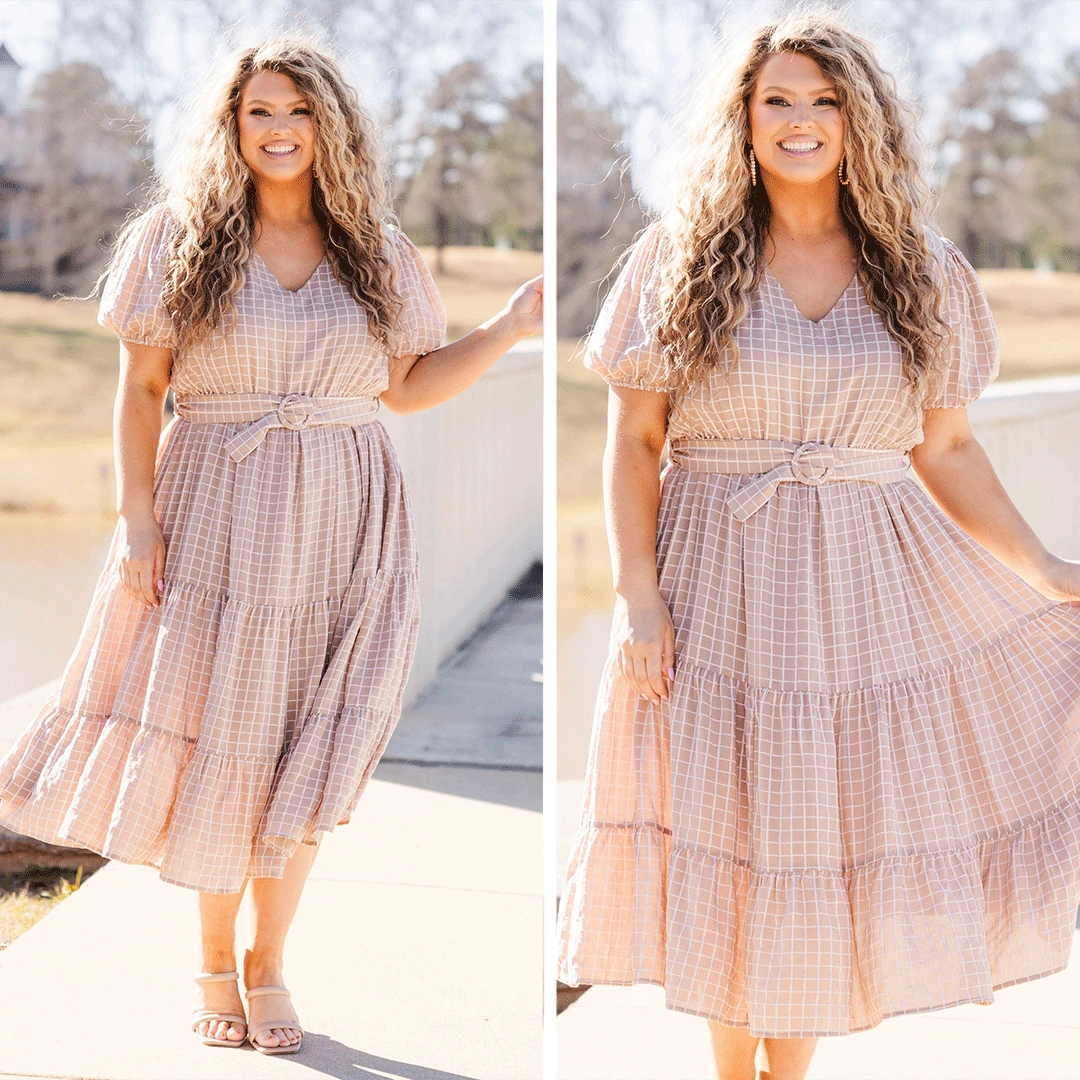 Distant Voyages Dress, Taupe 1 Distant Voyages Dress, Taupe