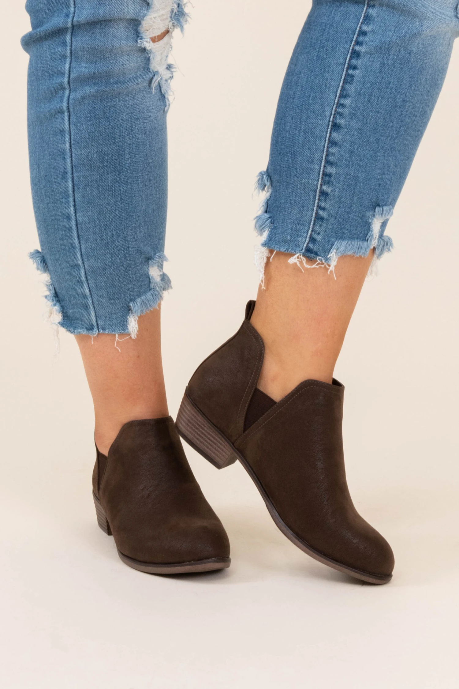 Foot In The Door Booties, Brown 1 Foot In The Door Booties, Brown