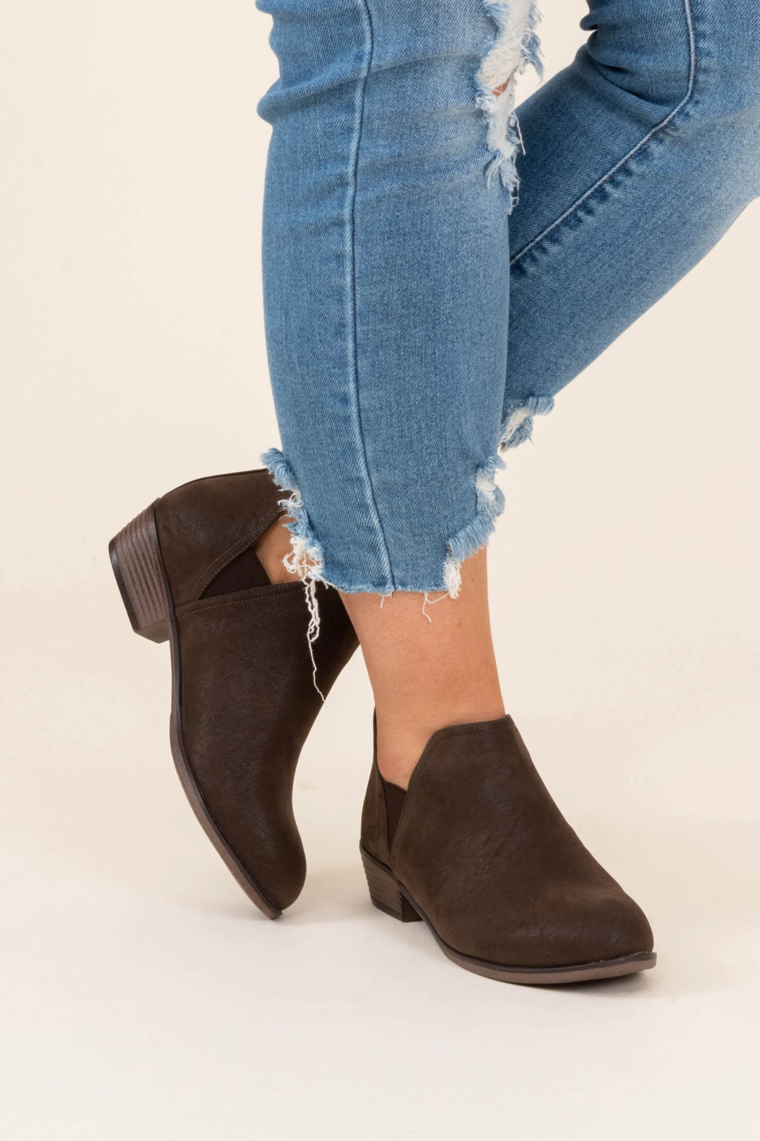 Foot In The Door Booties, Brown 2 Foot In The Door Booties, Brown - Image 2