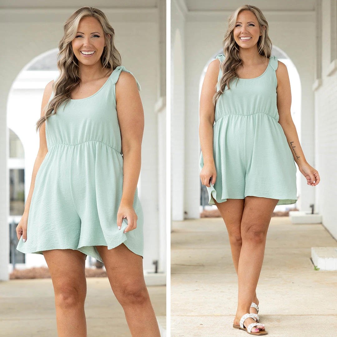 As It Was Romper, Sage 6 As It Was Romper, Sage - Image 6