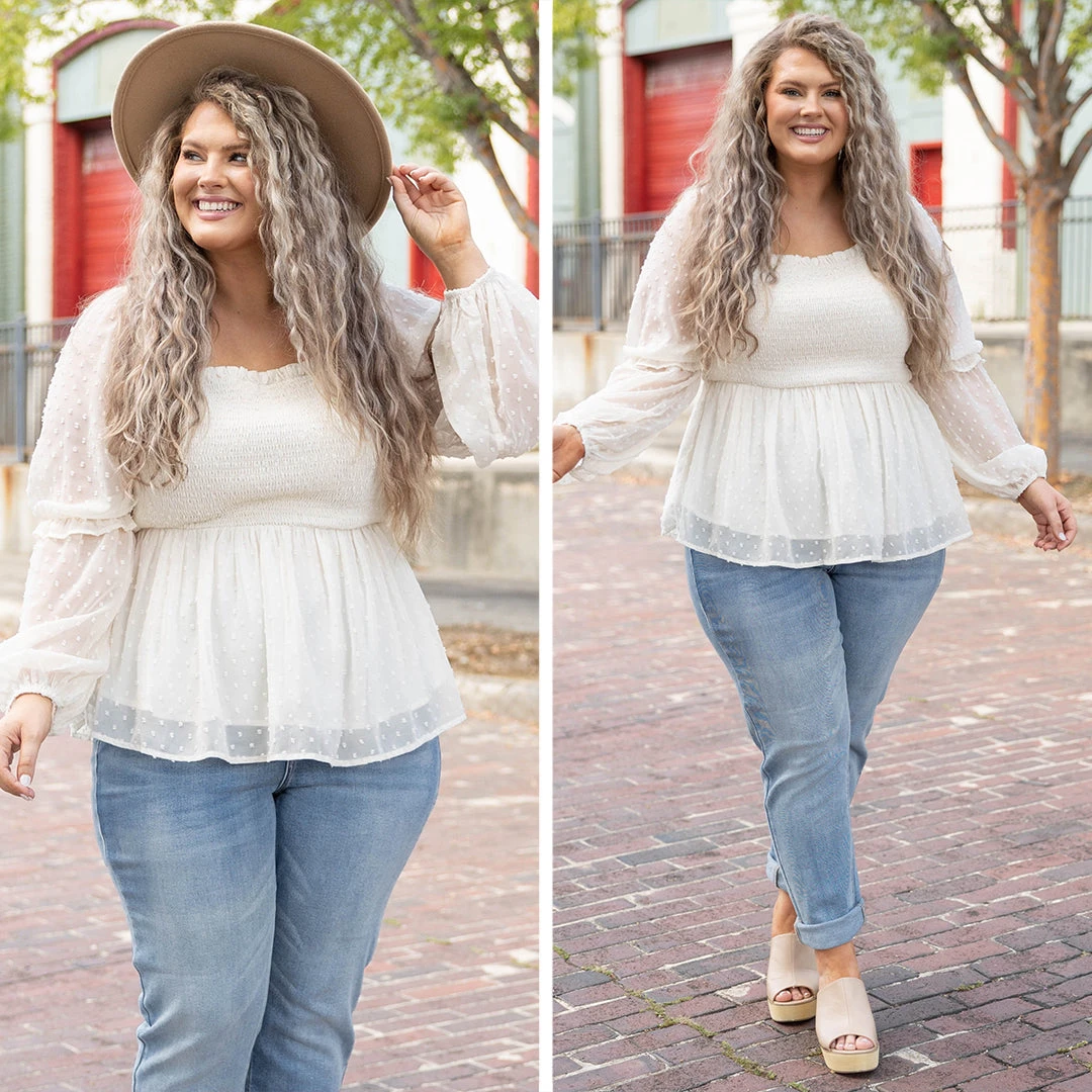 Heavenly Angel Top, Ivory 6 Heavenly Angel Top, Ivory - Image 6