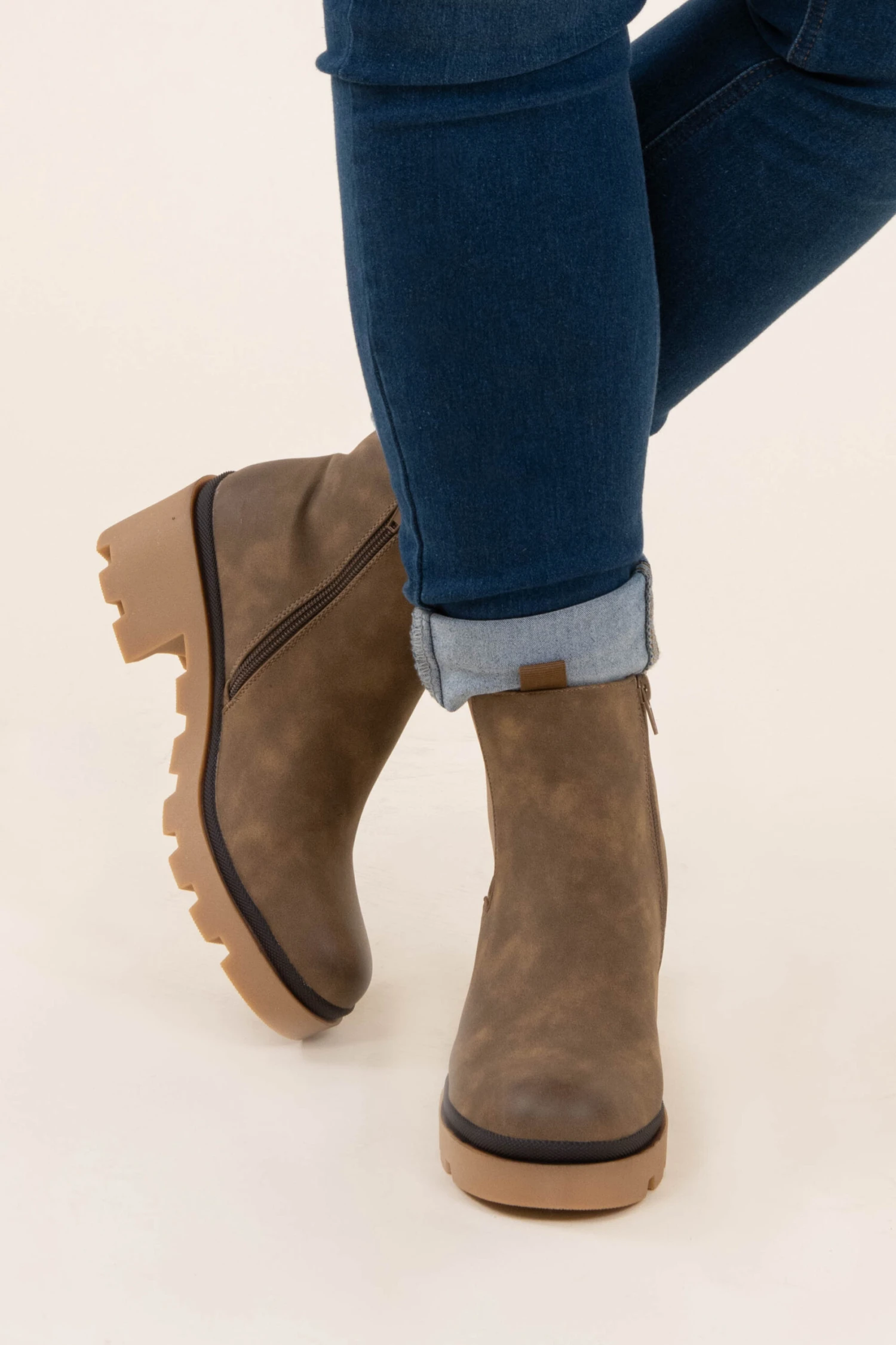 Walk Into The Season Boots, Taupe 2 Walk Into The Season Boots, Taupe - Image 2