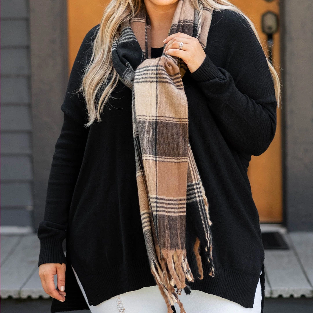 Let's Bundle Up Scarf, Mocha 5 Let's Bundle Up Scarf, Mocha - Image 5