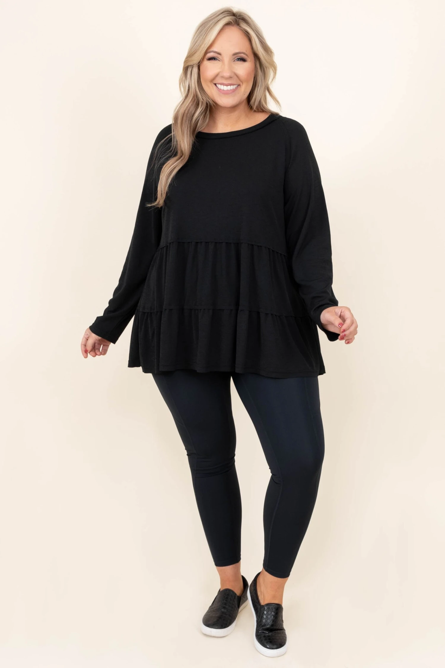 A Beautiful Day Leggings, Black 2 A Beautiful Day Leggings, Black - Image 2