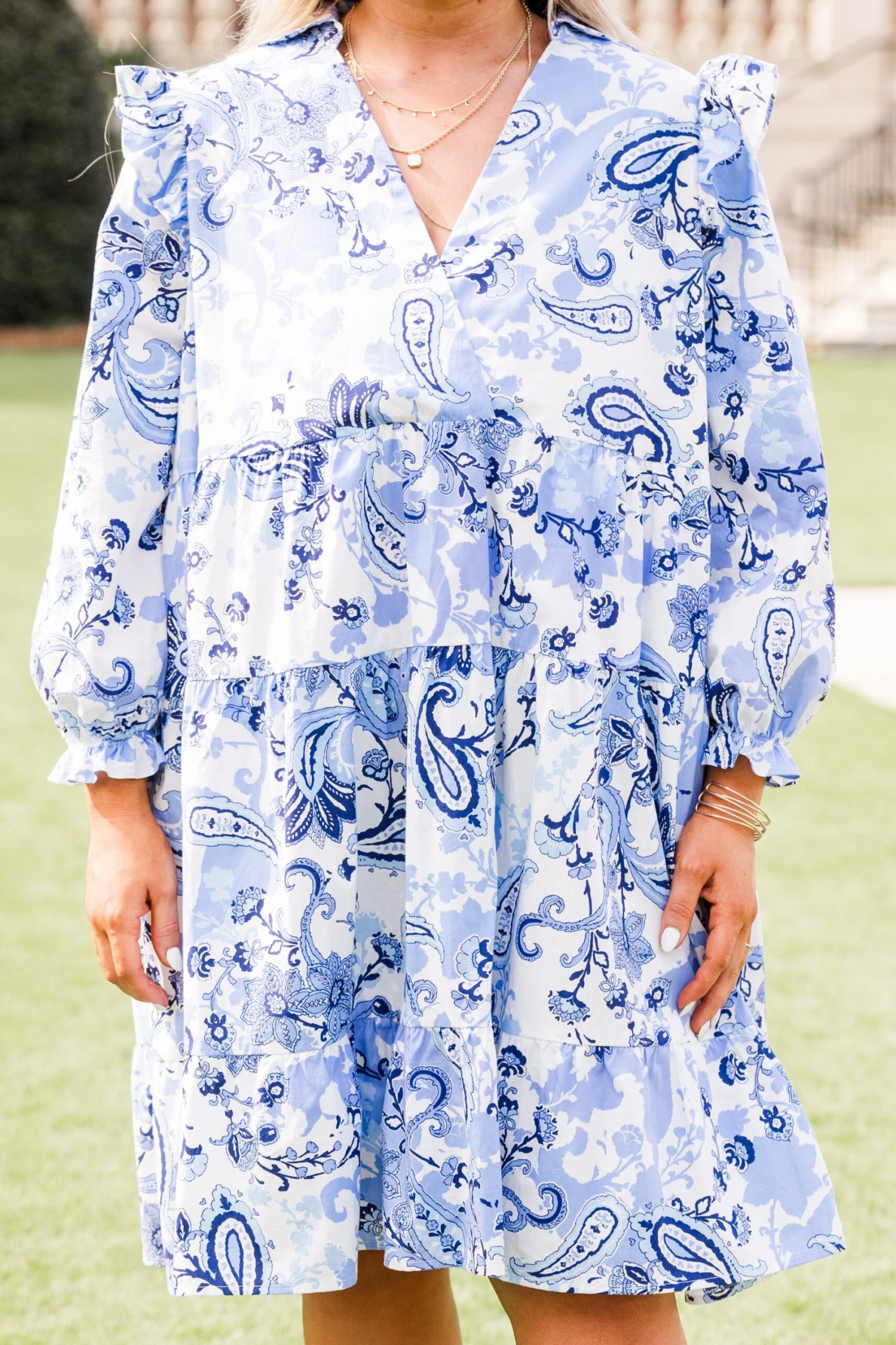 A Beautiful Feeling Dress, Blue 5 A Beautiful Feeling Dress, Blue - Image 5