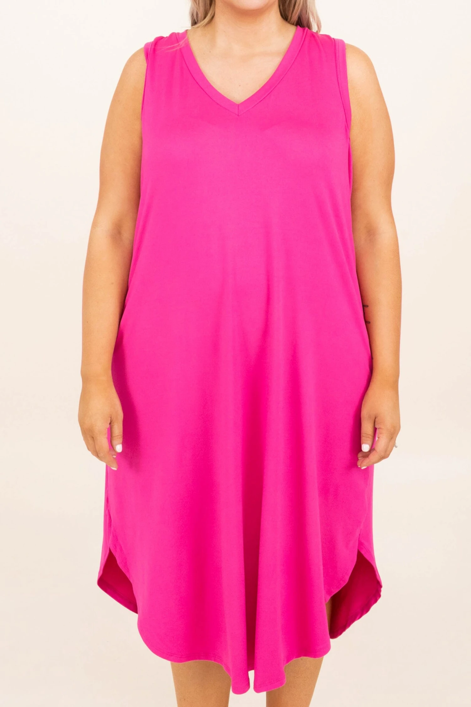 A Bright Spring Dress, Fuchsia 4 A Bright Spring Dress, Fuchsia - Image 4