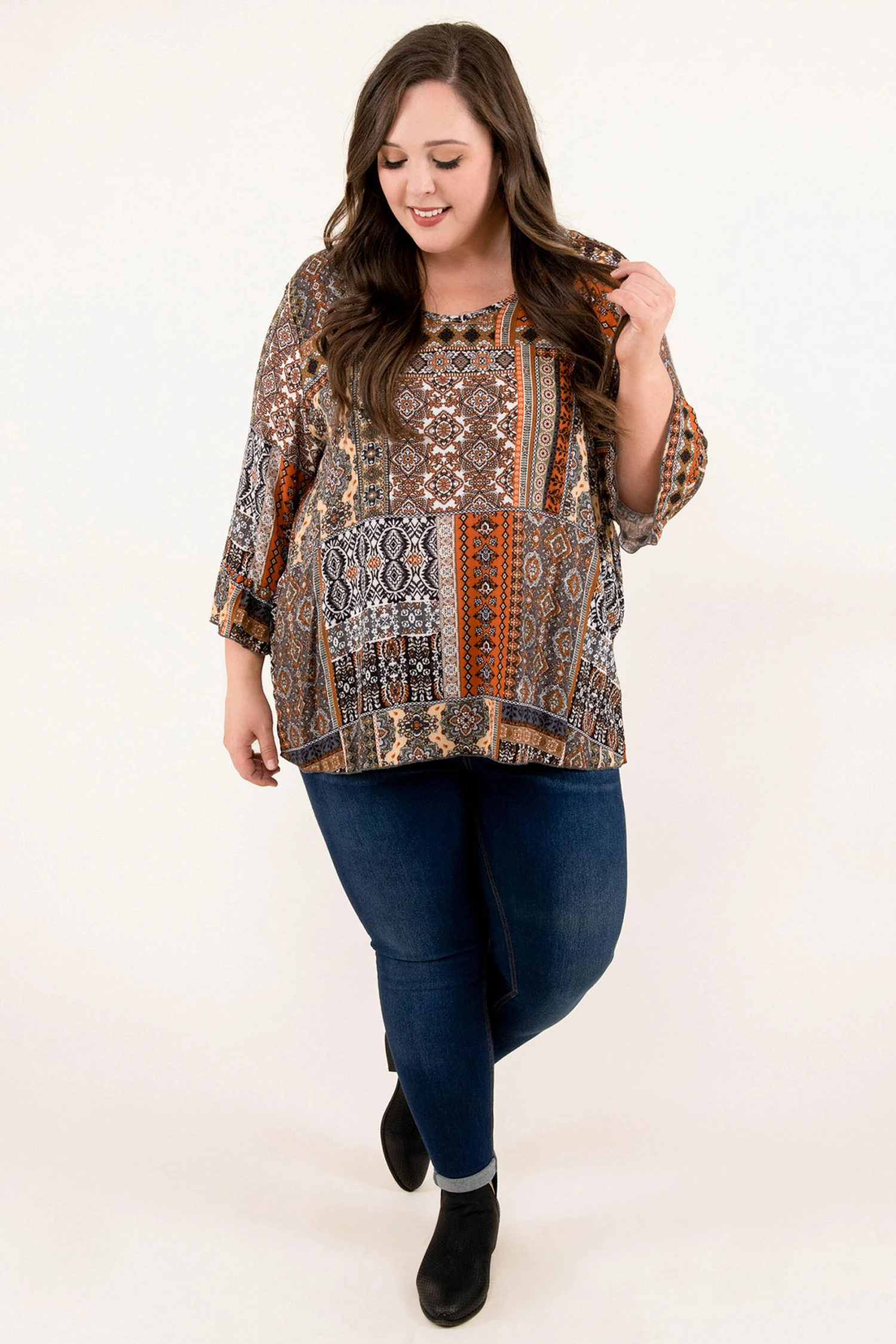 A Different Me Top, Rust 2 A Different Me Top, Rust - Image 2