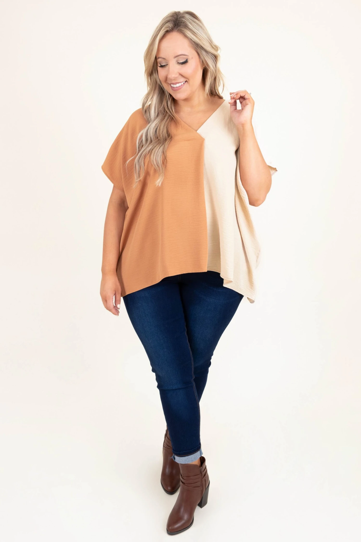 A Different Story Top, Camel Combo 3 A Different Story Top, Camel Combo - Image 3