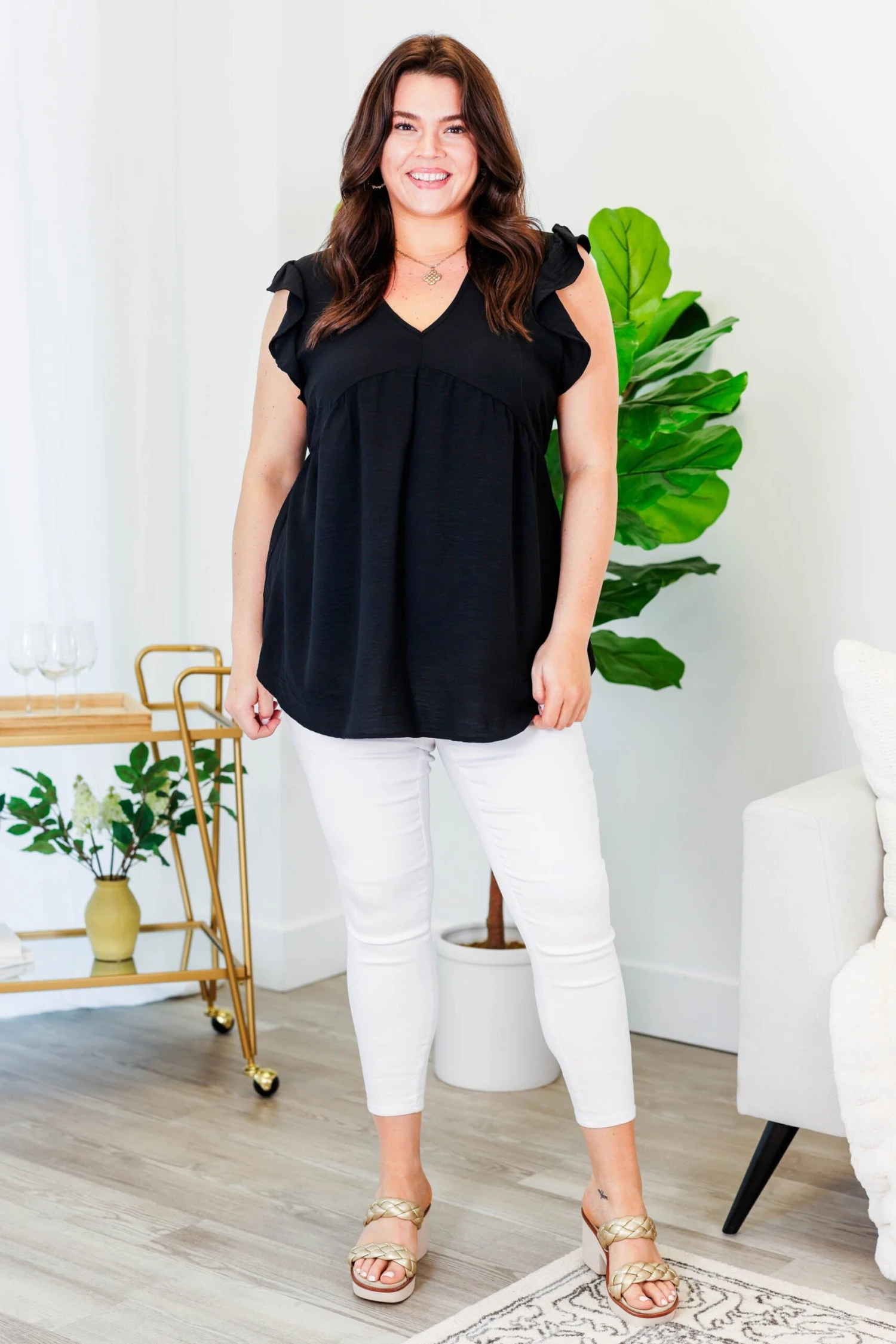 A Fire Within Babydoll Top, Black 4 A Fire Within Babydoll Top, Black - Image 4