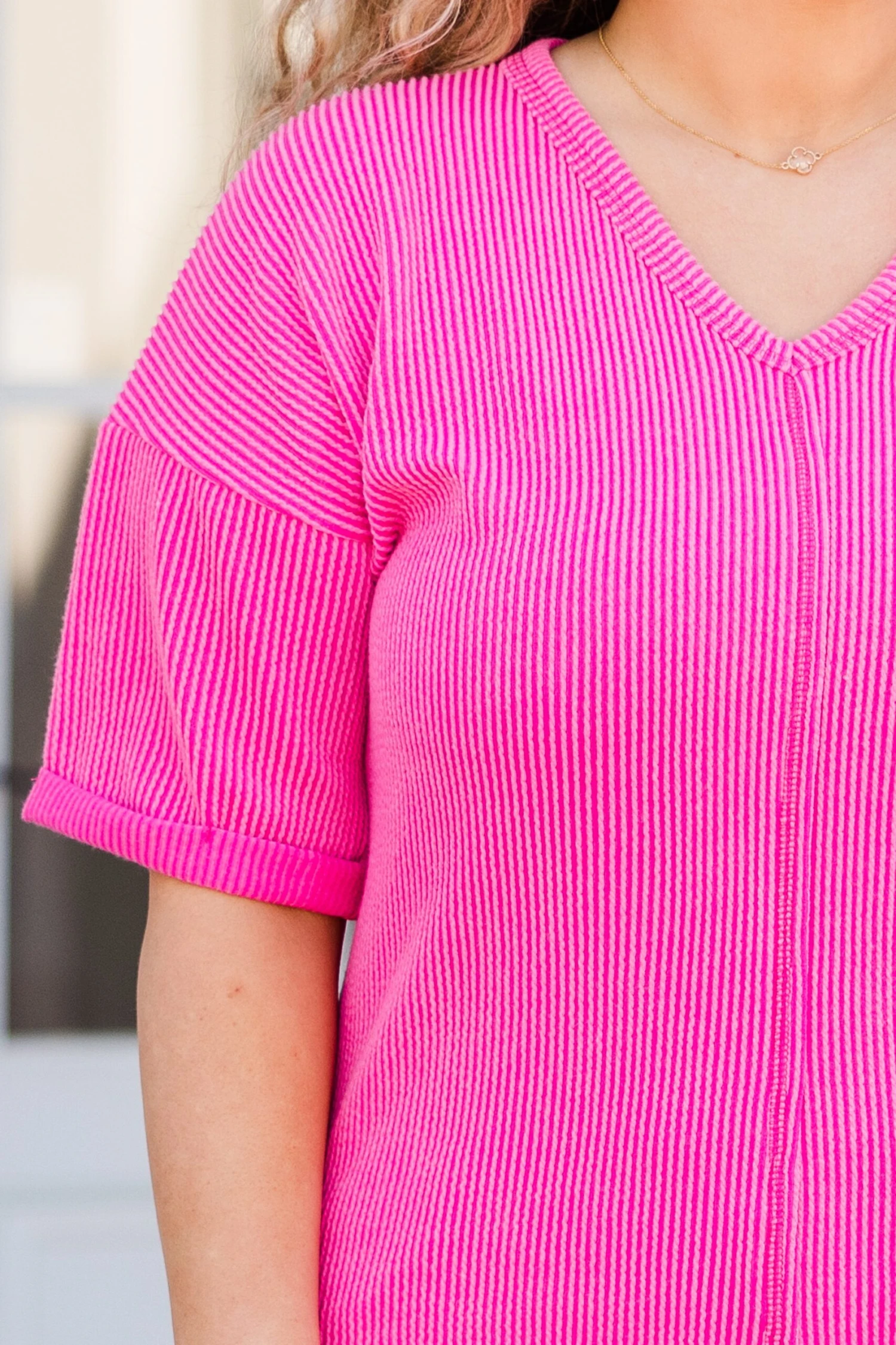 A Genuine Soul Top, Hot Pink 5 A Genuine Soul Top, Hot Pink - Image 5