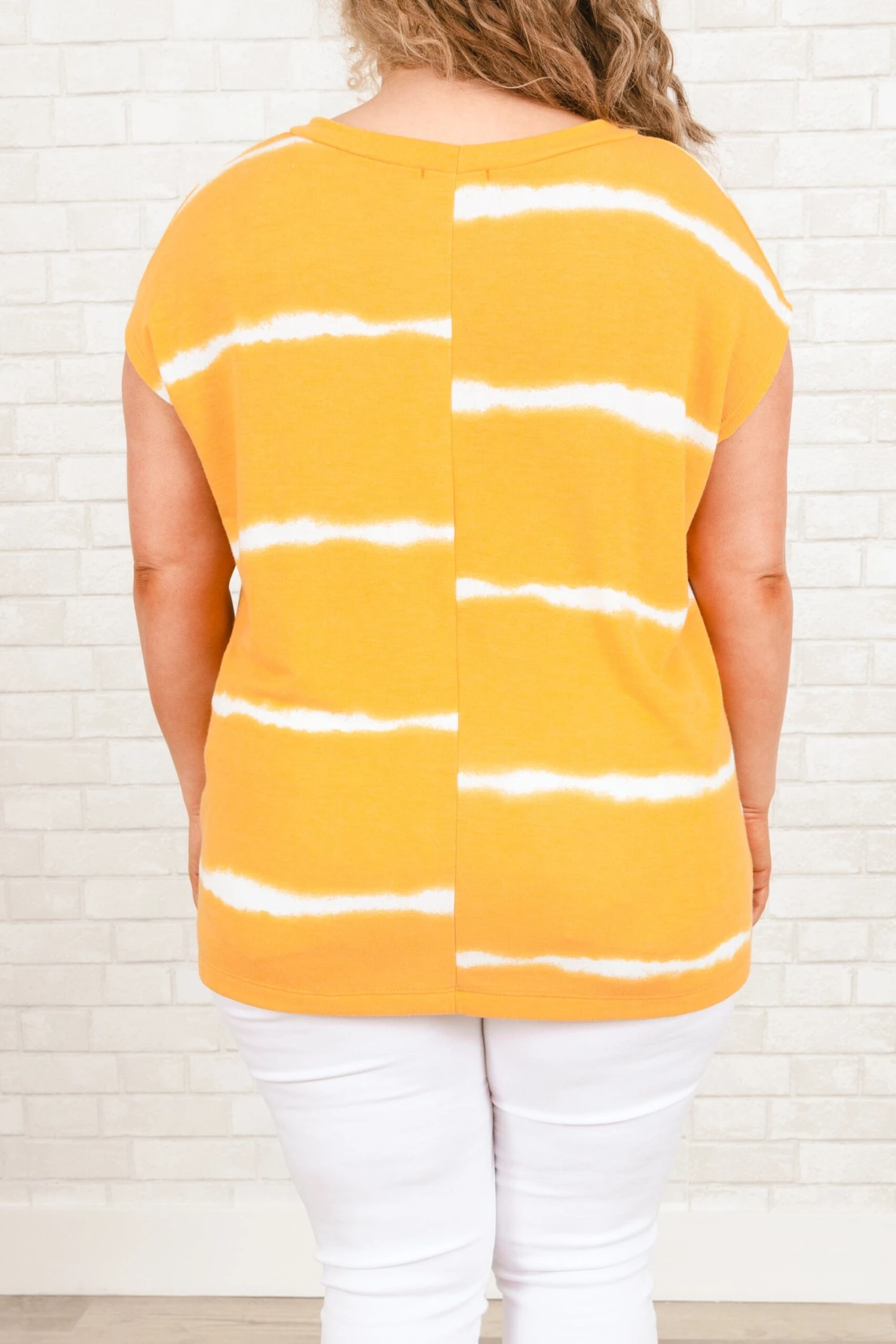 A Grand Throwback Top, Mustard 5 A Grand Throwback Top, Mustard - Image 5