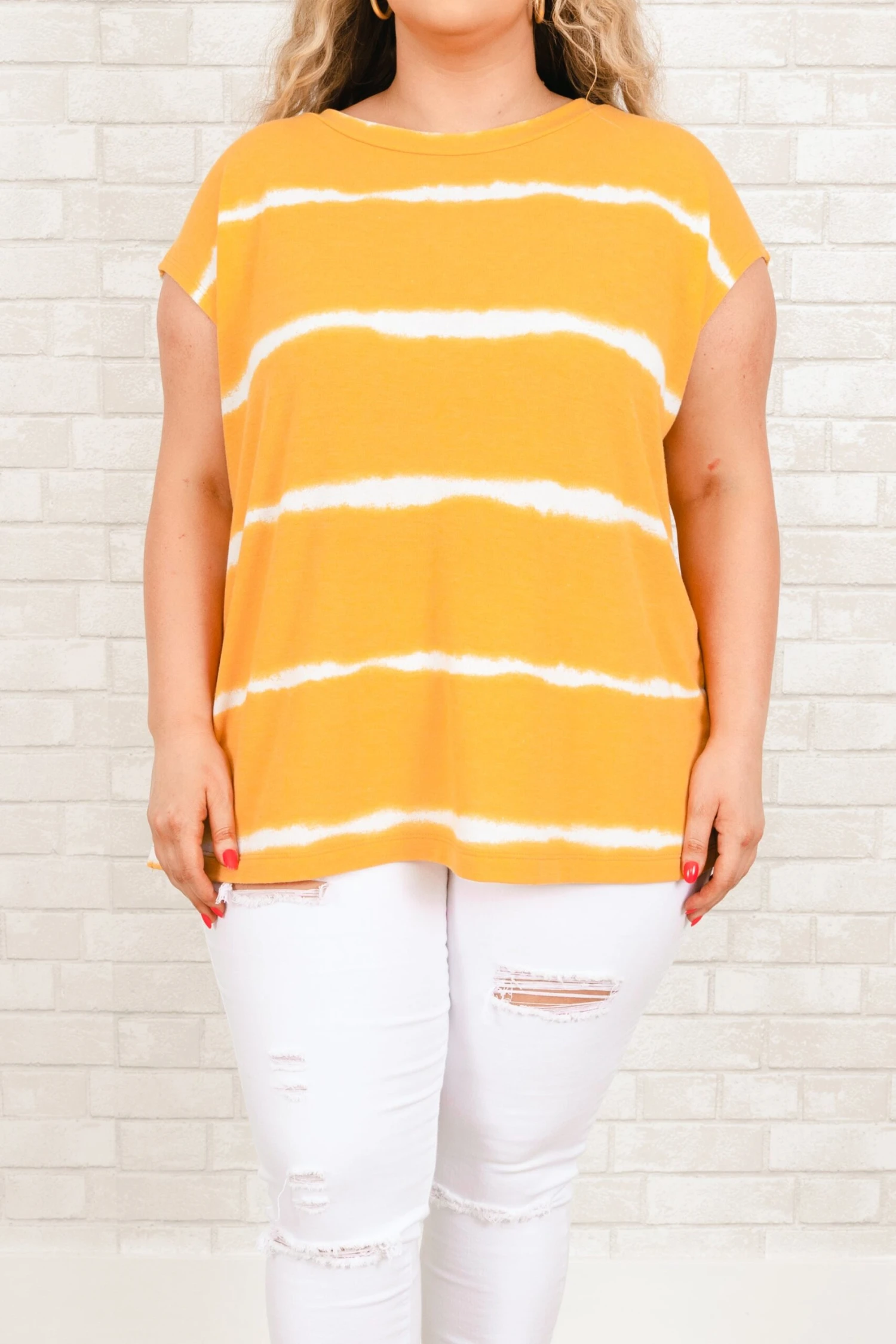 A Grand Throwback Top, Mustard 4 A Grand Throwback Top, Mustard - Image 4