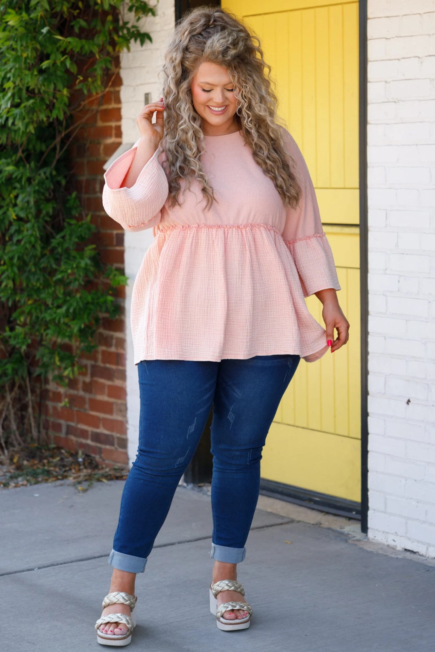 A Kiss For The Road Top, Apricot 3 A Kiss For The Road Top, Apricot - Image 3