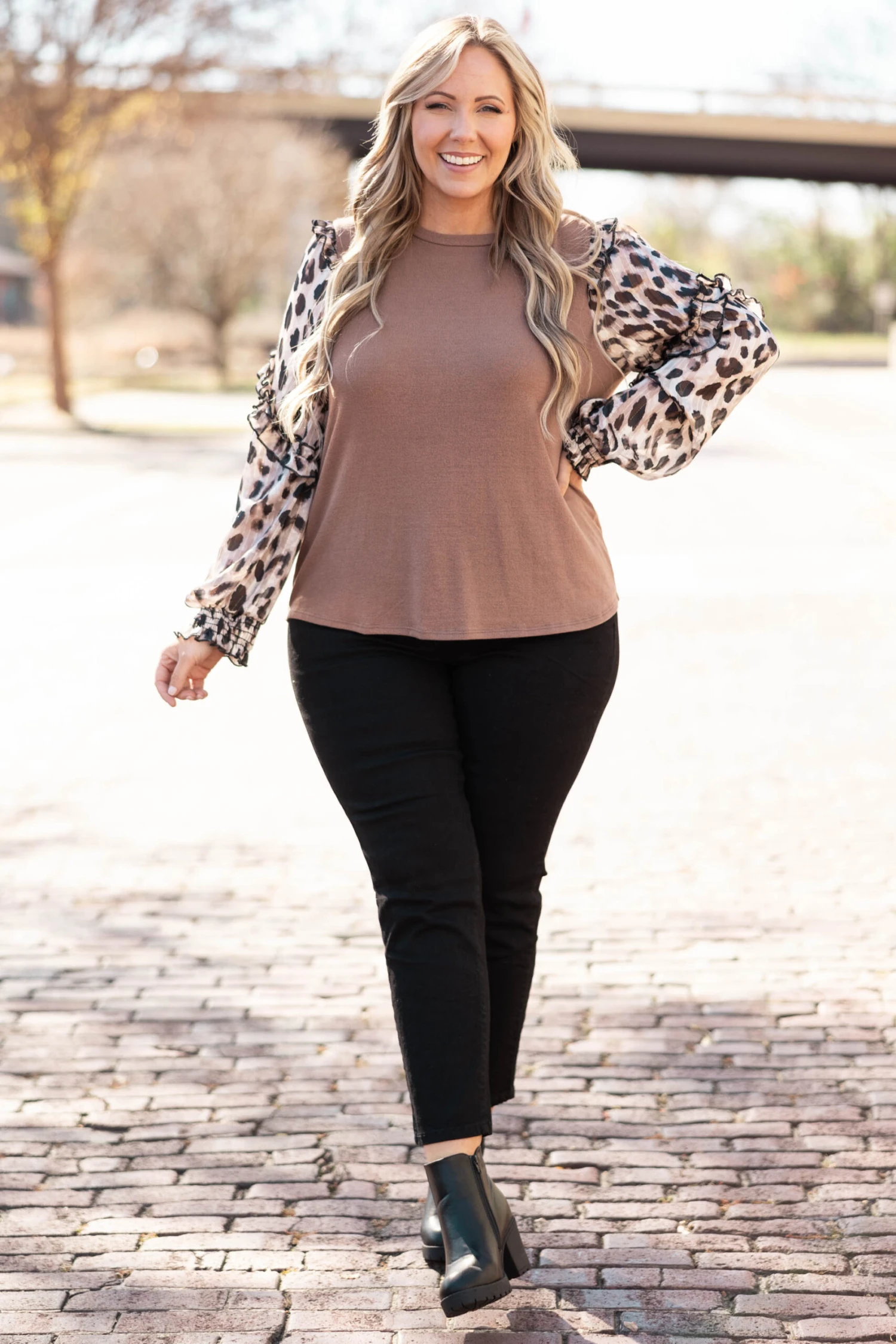 A Million Coincidences Top, Mocha 3 A Million Coincidences Top, Mocha - Image 3