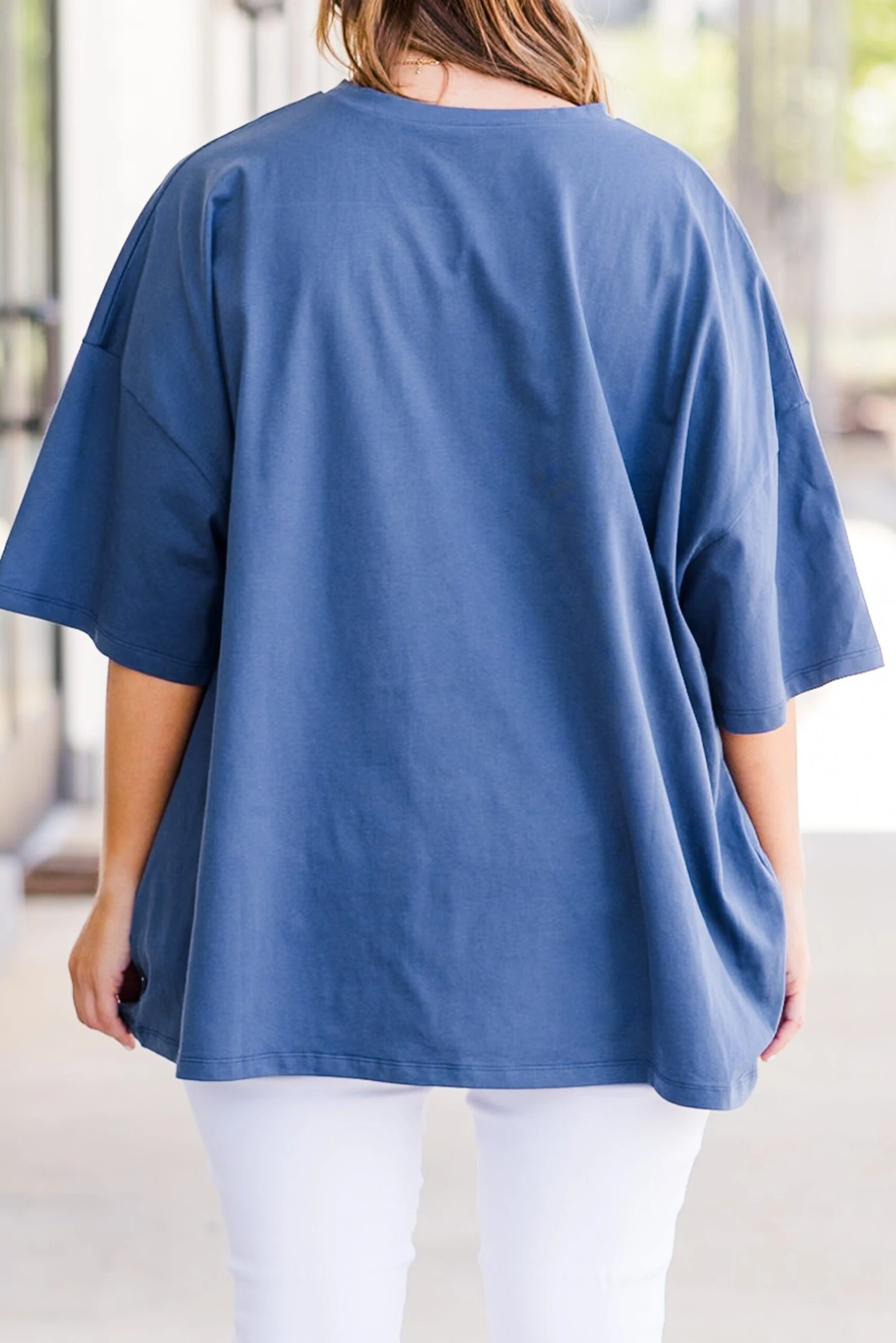 A Moment For The Bow Boyfriend Tee, Navy 6 A Moment For The Bow Boyfriend Tee, Navy - Image 6