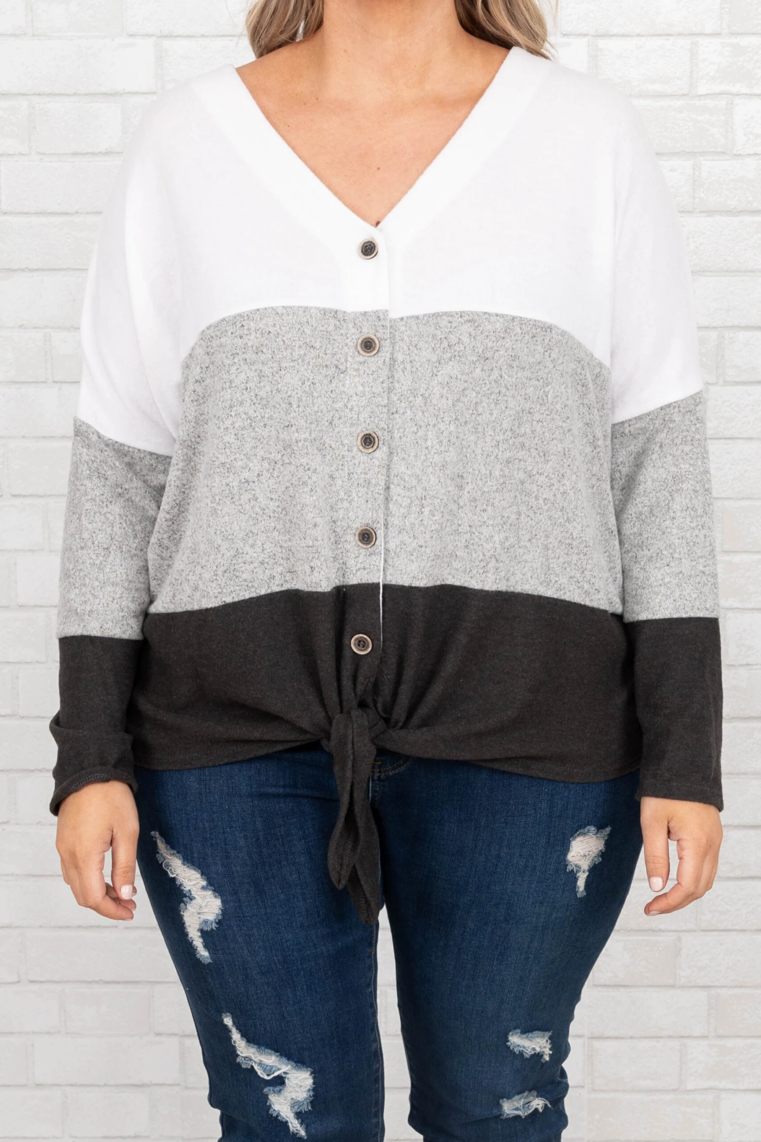 A New Season Top, Gray 4 A New Season Top, Gray - Image 4