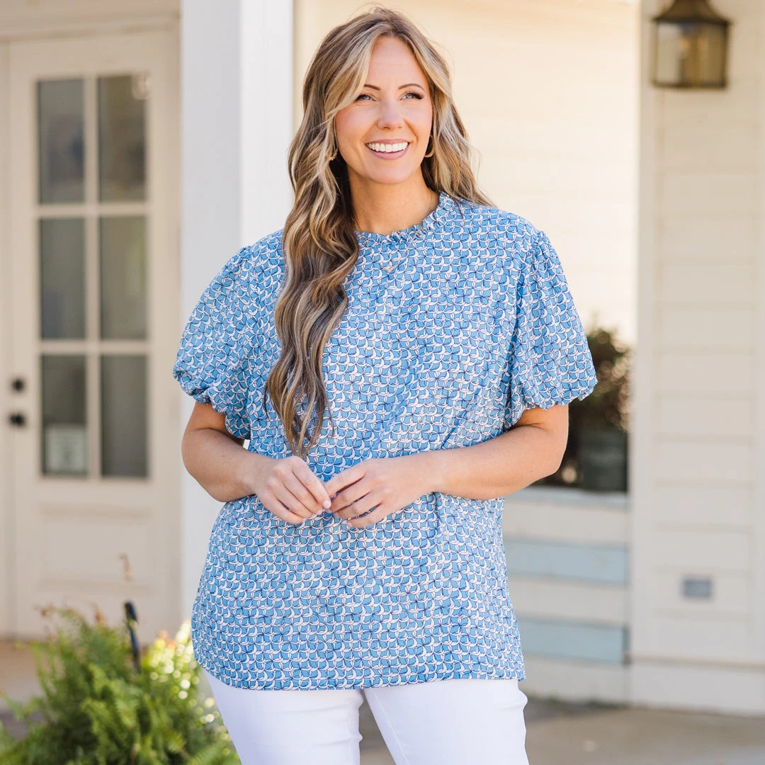 Abstract Idea Top, Blue 1 Abstract Idea Top, Blue