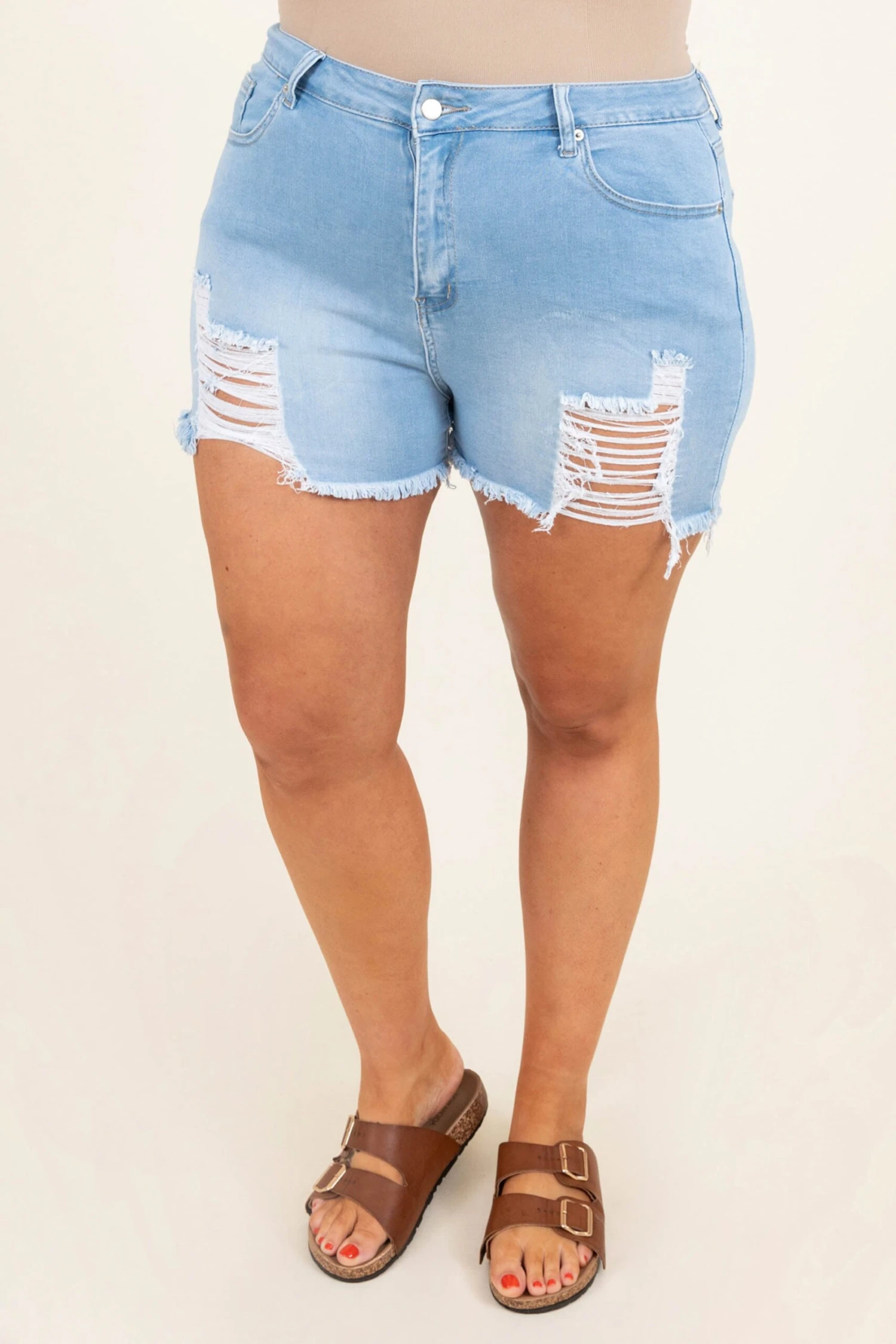 Act Sweet Shorts, Light Blue 3 Act Sweet Shorts, Light Blue - Image 3