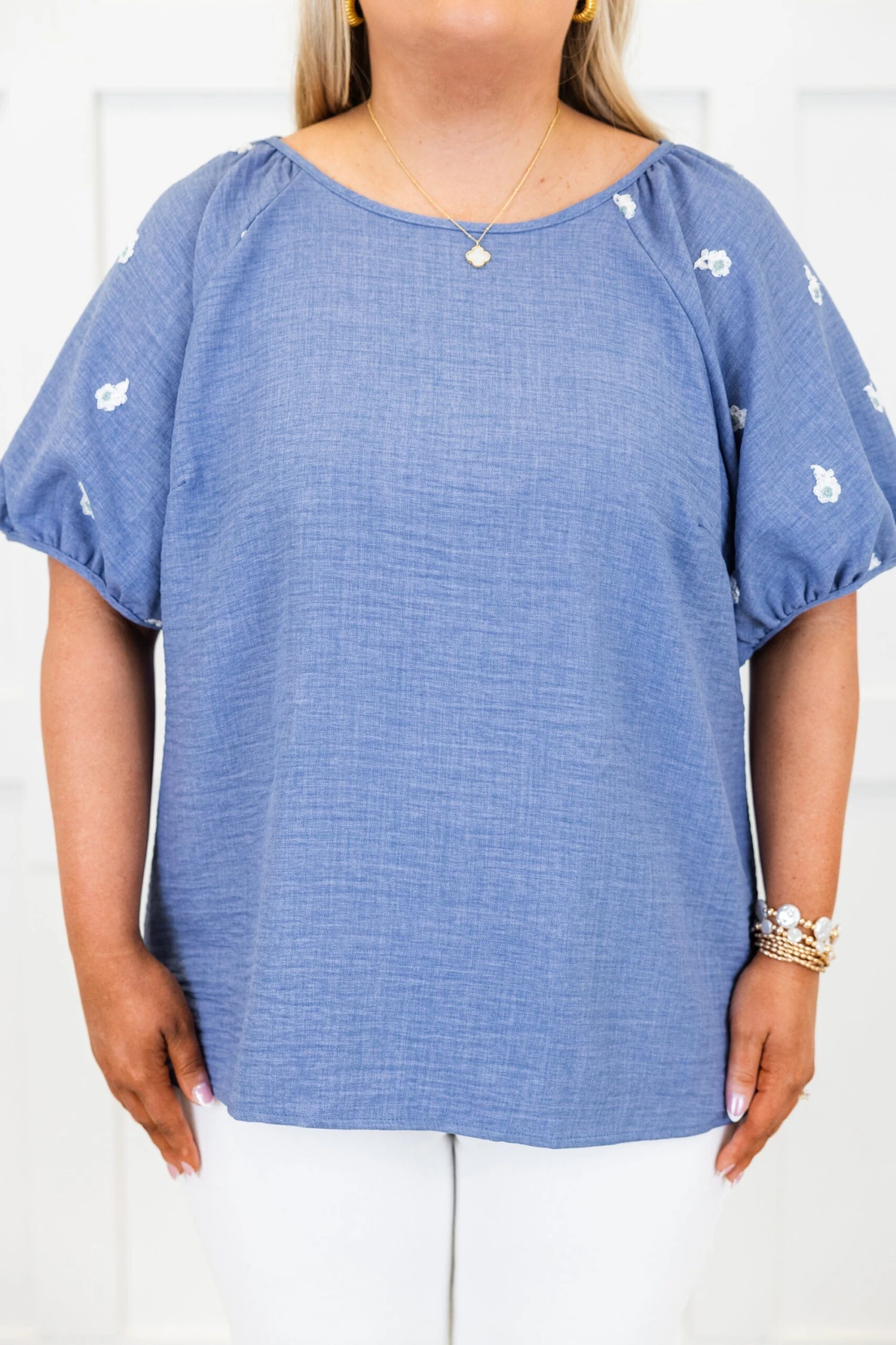 Acts Of Grace Top, Blue 5 Acts Of Grace Top, Blue - Image 5