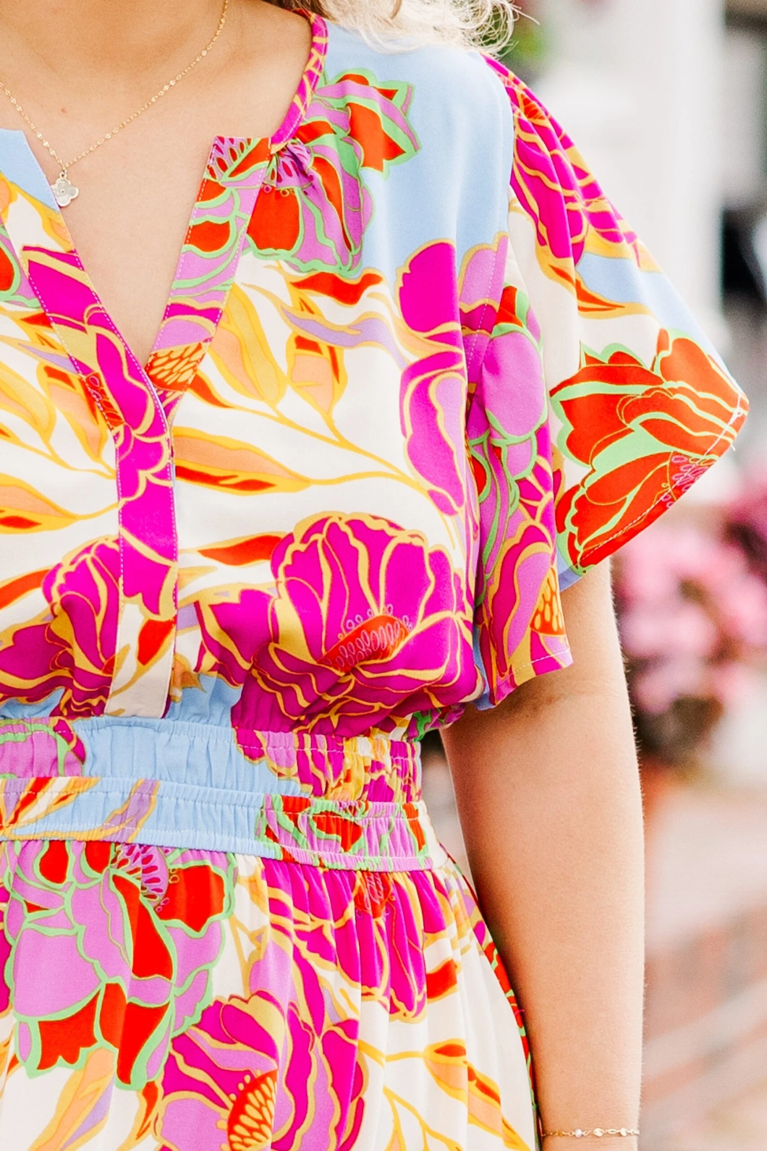 Admirable Elegance Dress, Ivory Multi 5 Admirable Elegance Dress, Ivory Multi - Image 5