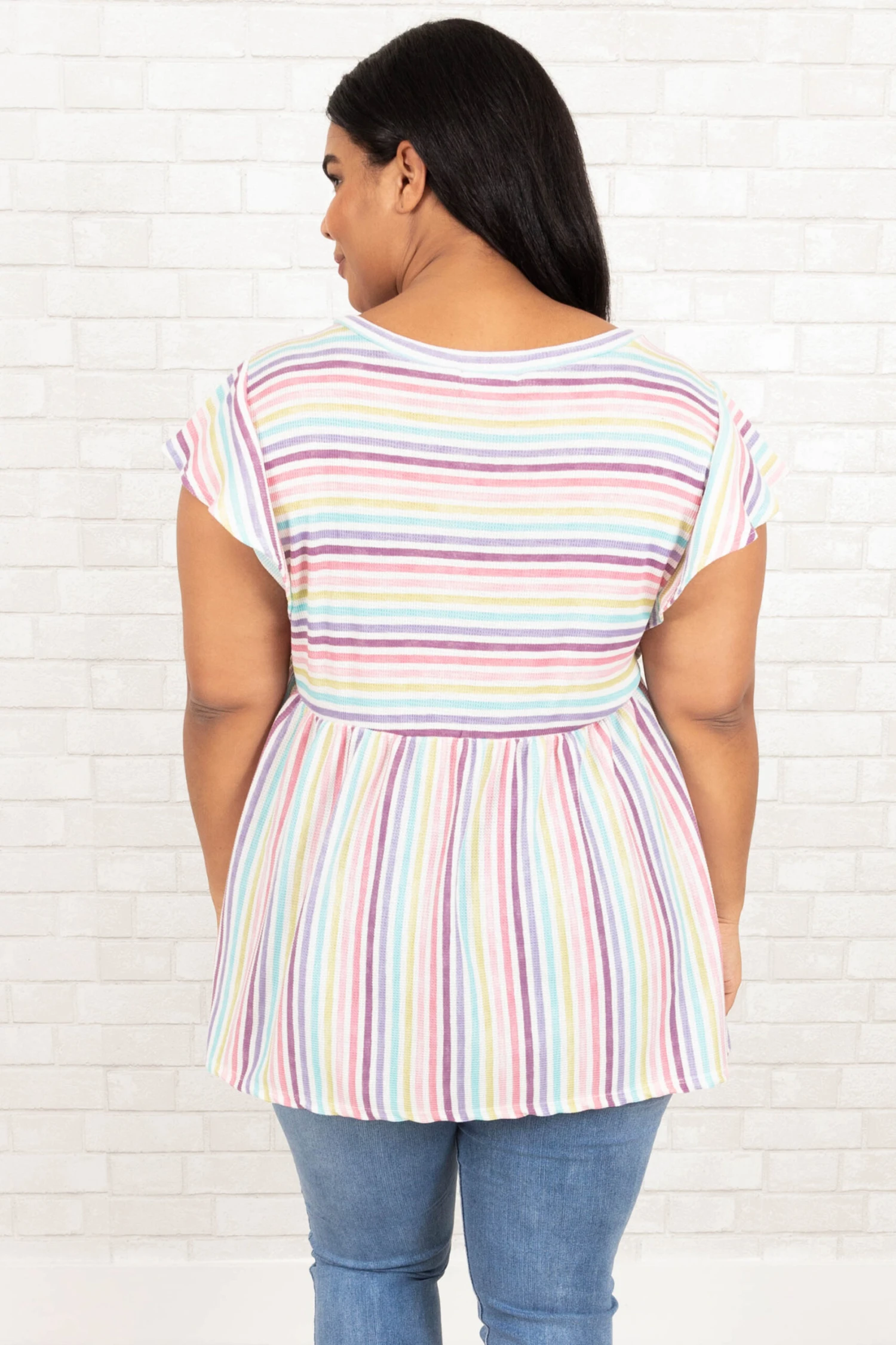 After The Rain Top, Ivory/Lavender/Pink 5 After The Rain Top, Ivory/Lavender/Pink - Image 5