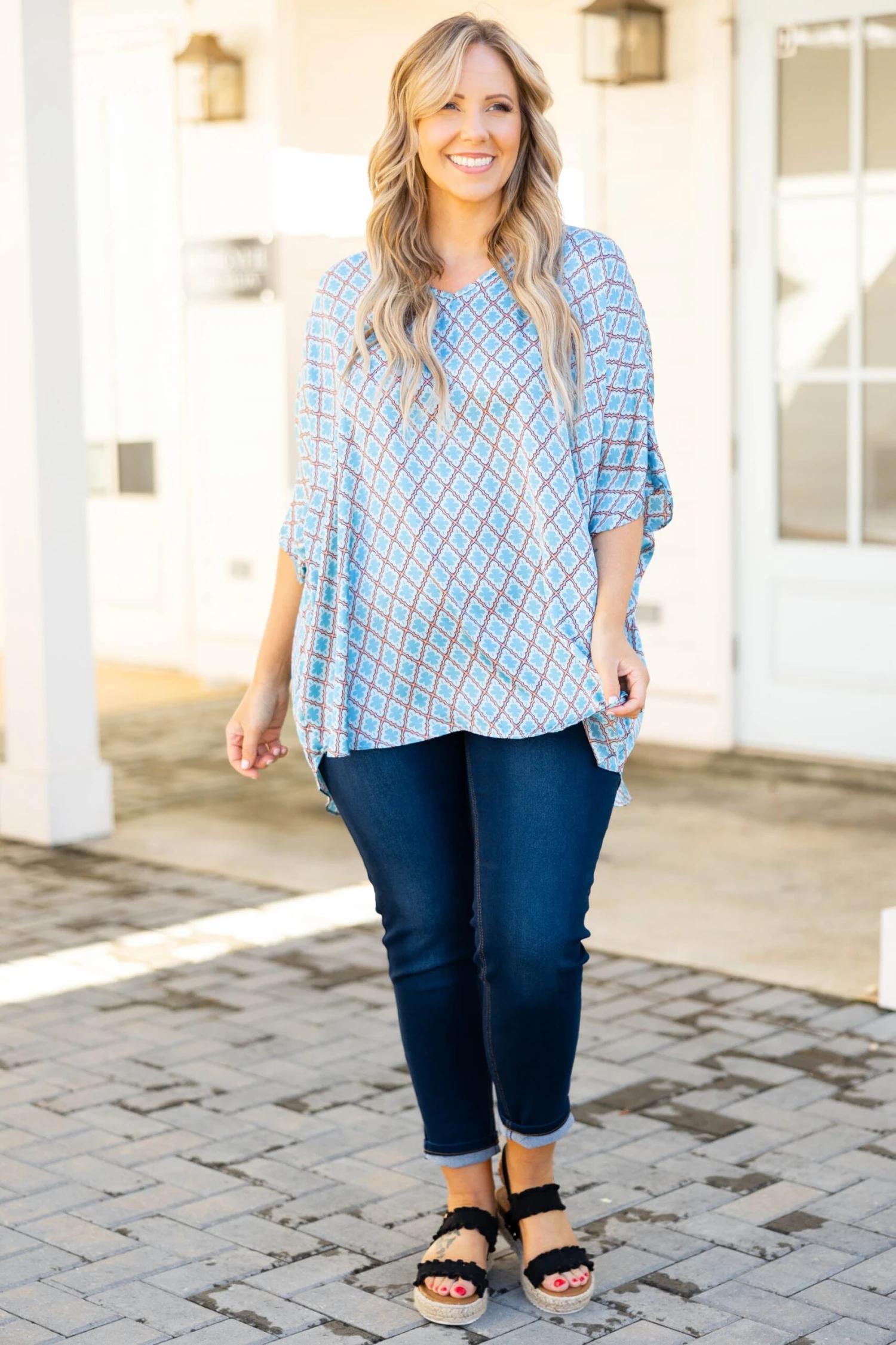 Ain’t Too Proud To Beg Top, Blue 3 Ain’t Too Proud To Beg Top, Blue - Image 3