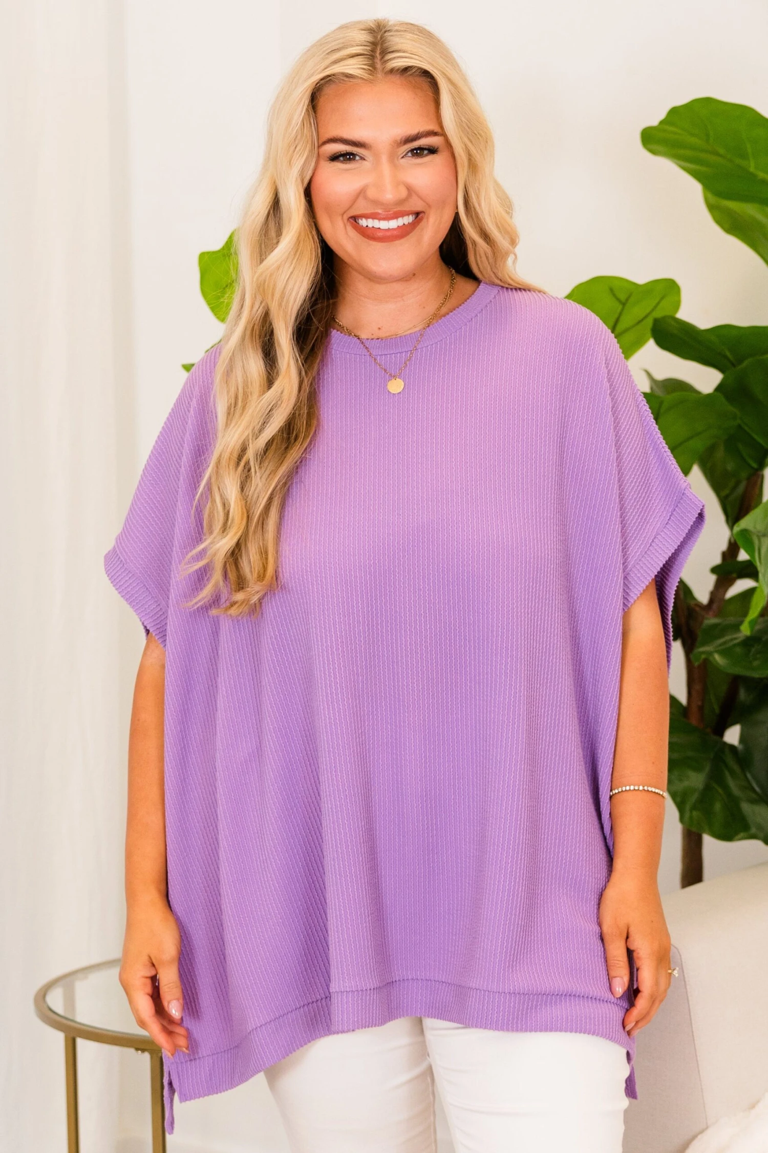 All About Knits Top, Purple 1 All About Knits Top, Purple