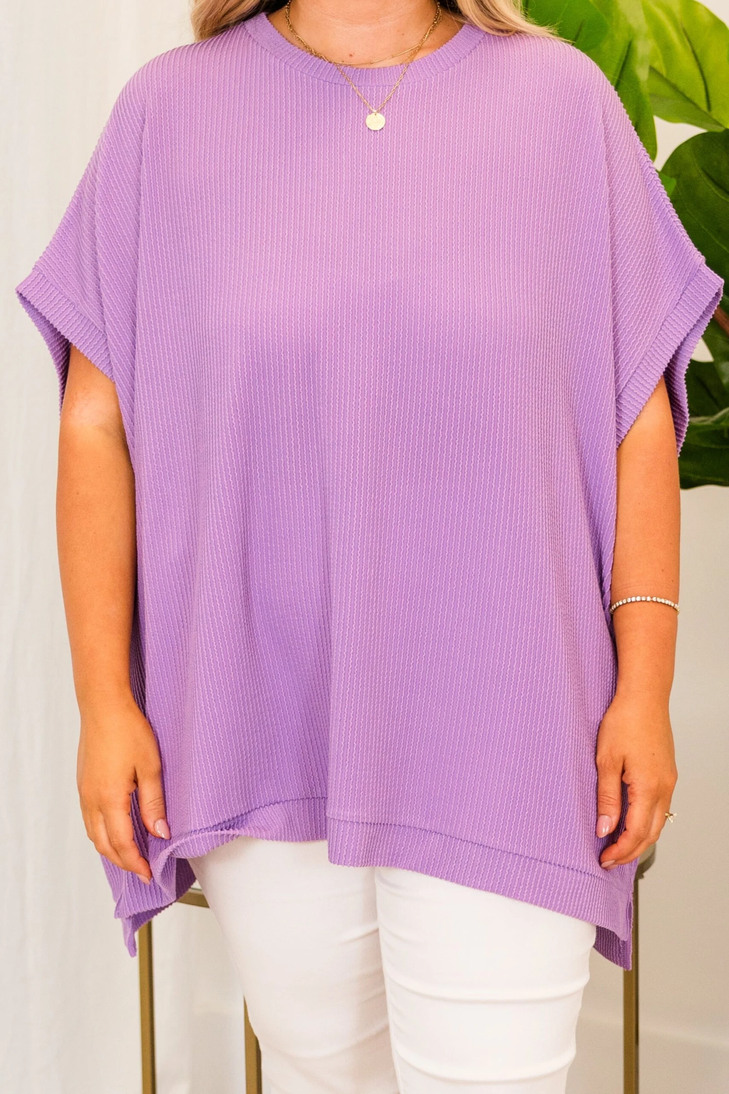 All About Knits Top, Purple 5 All About Knits Top, Purple - Image 5