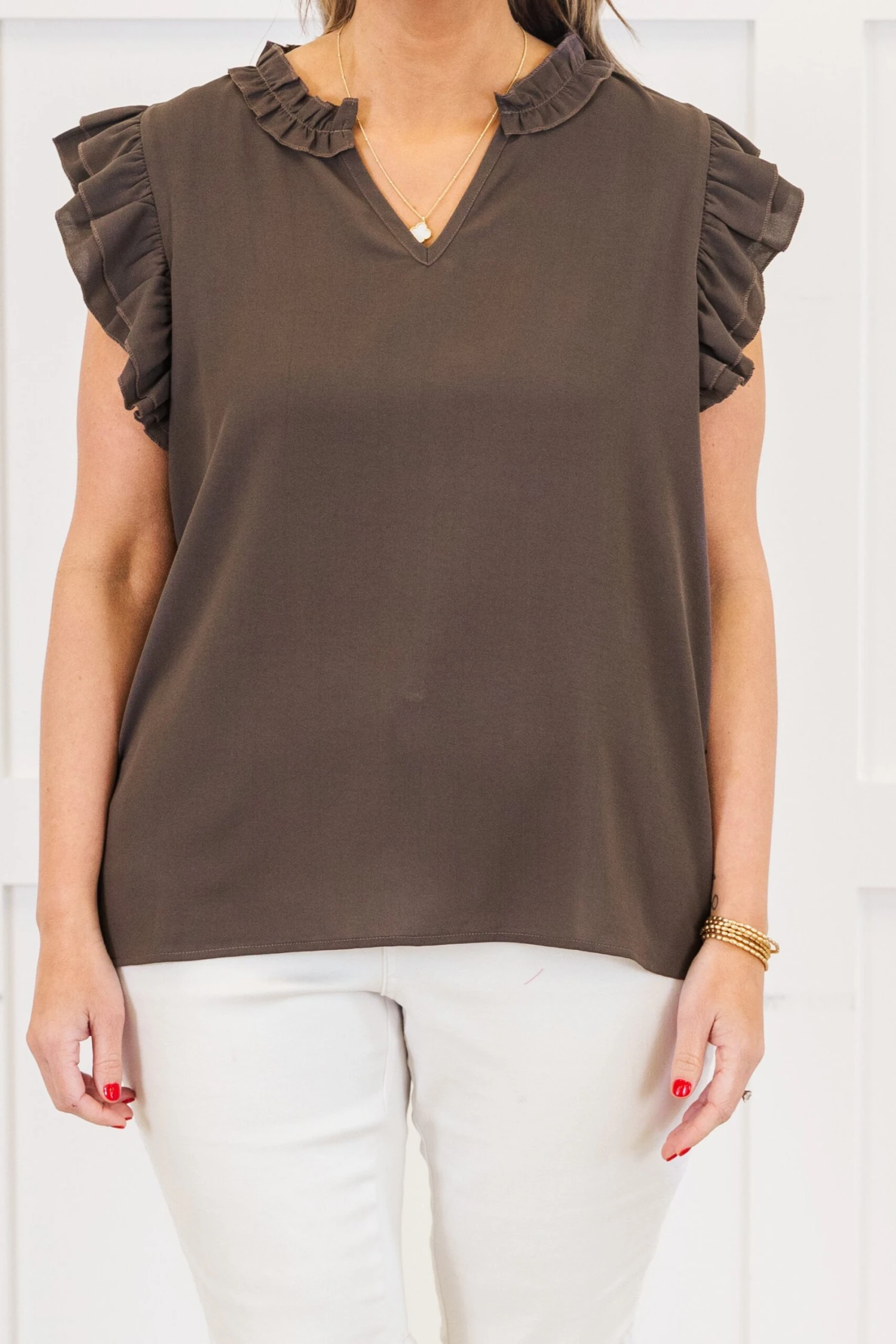 All Heart Tank, Brown 5 All Heart Tank, Brown - Image 5