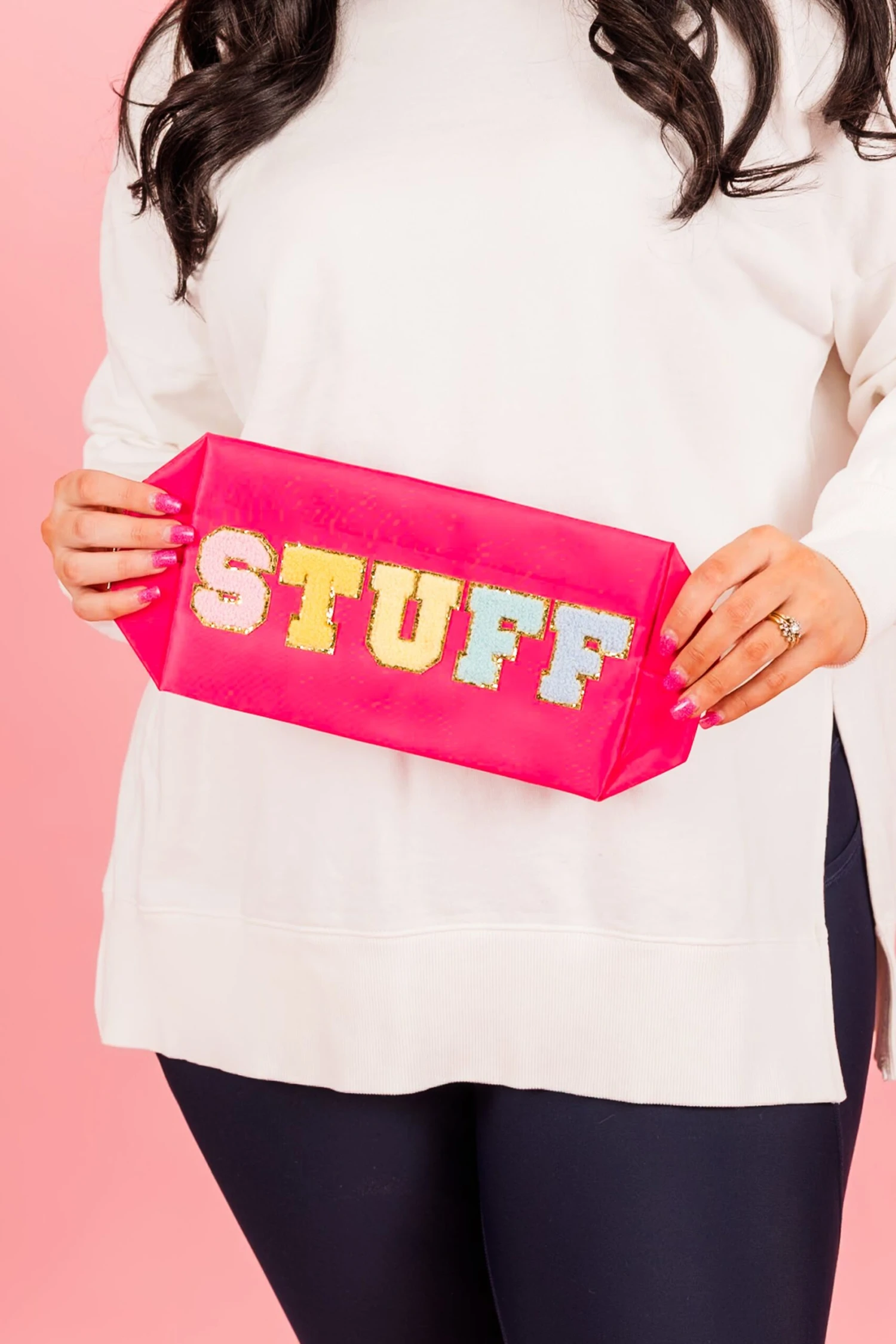 All My Stuff Beauty Bag, Fuchsia 3 All My Stuff Beauty Bag, Fuchsia - Image 3