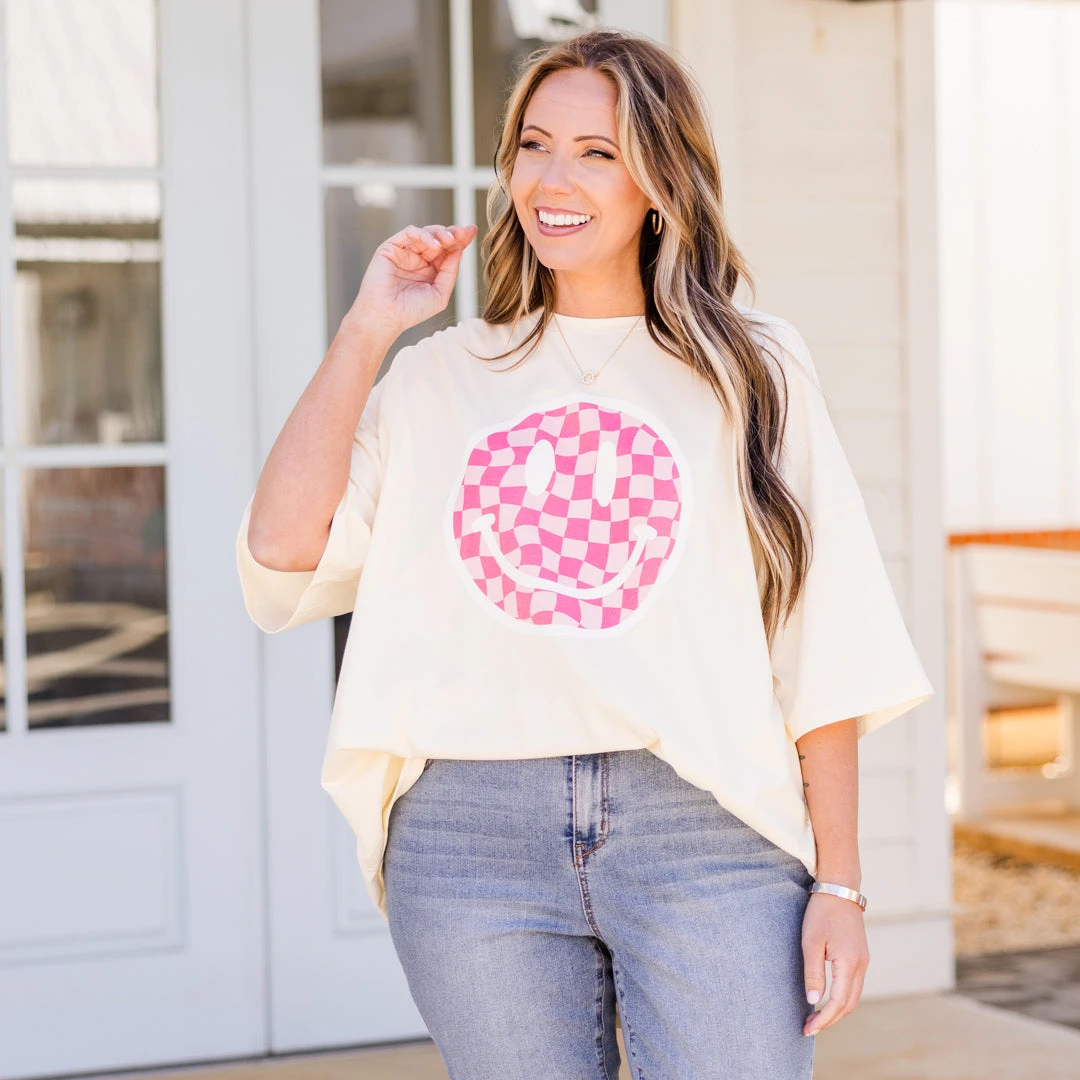 All Smiles Here Boyfriend Tee, Ivory 6 All Smiles Here Boyfriend Tee, Ivory - Image 6