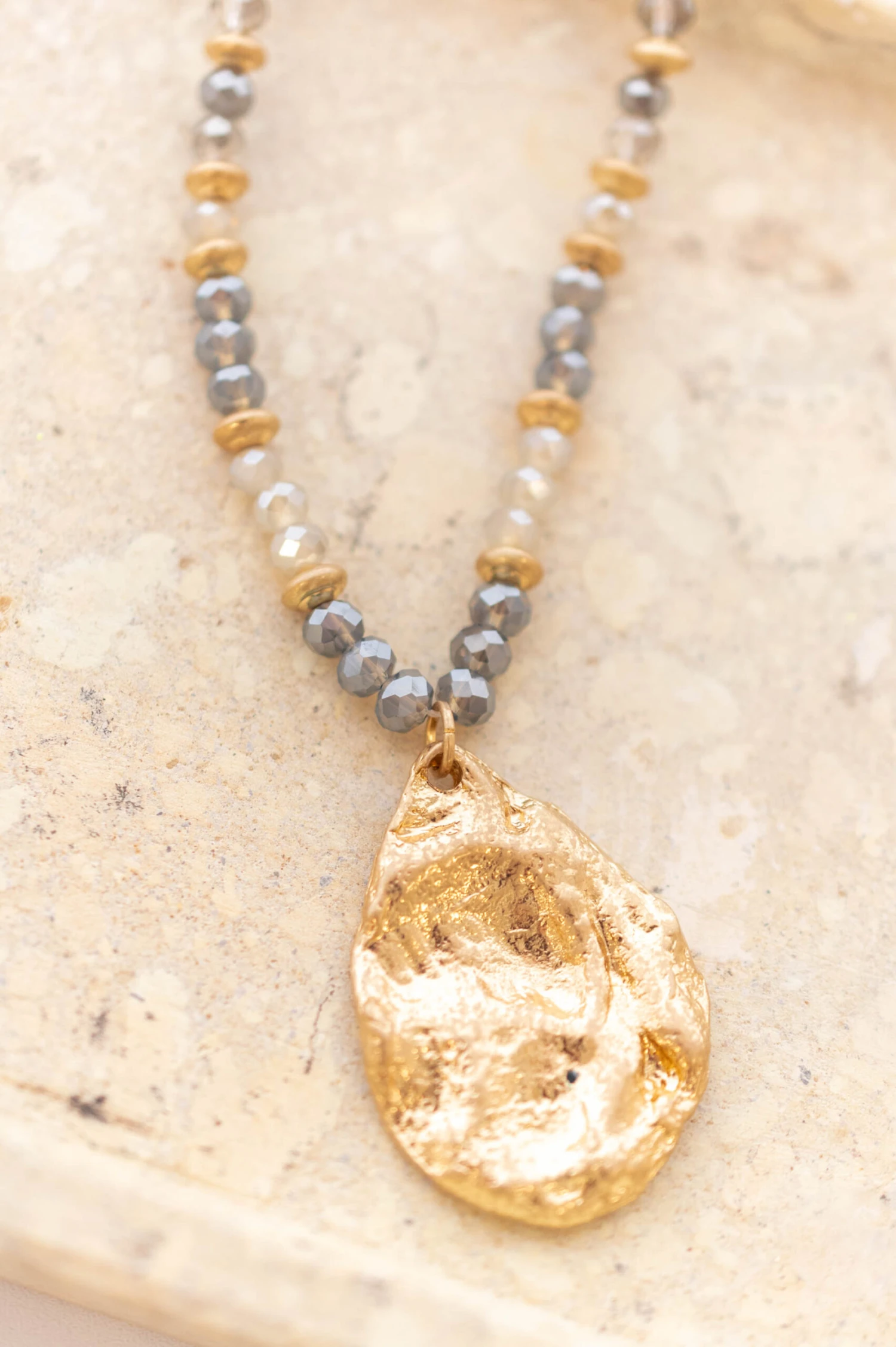 All The Drama Necklace, Gold 2 All The Drama Necklace, Gold - Image 2