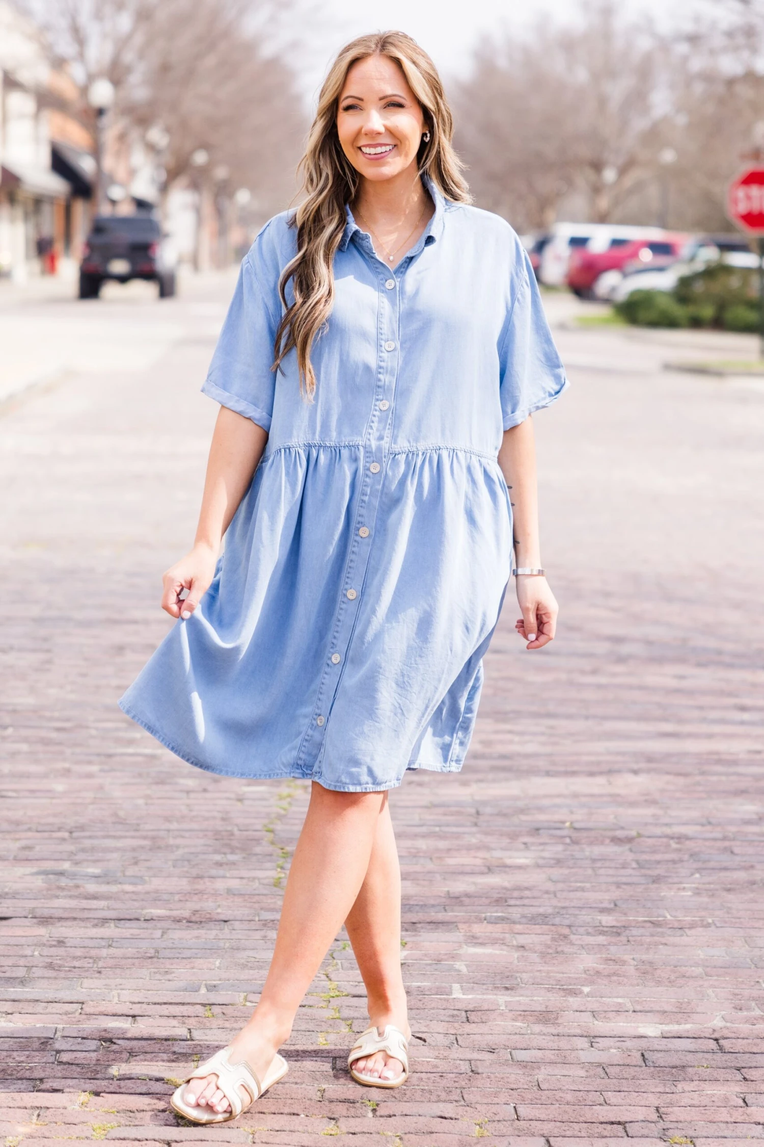 All The Joy Dress, Light Wash 3 All The Joy Dress, Light Wash - Image 3