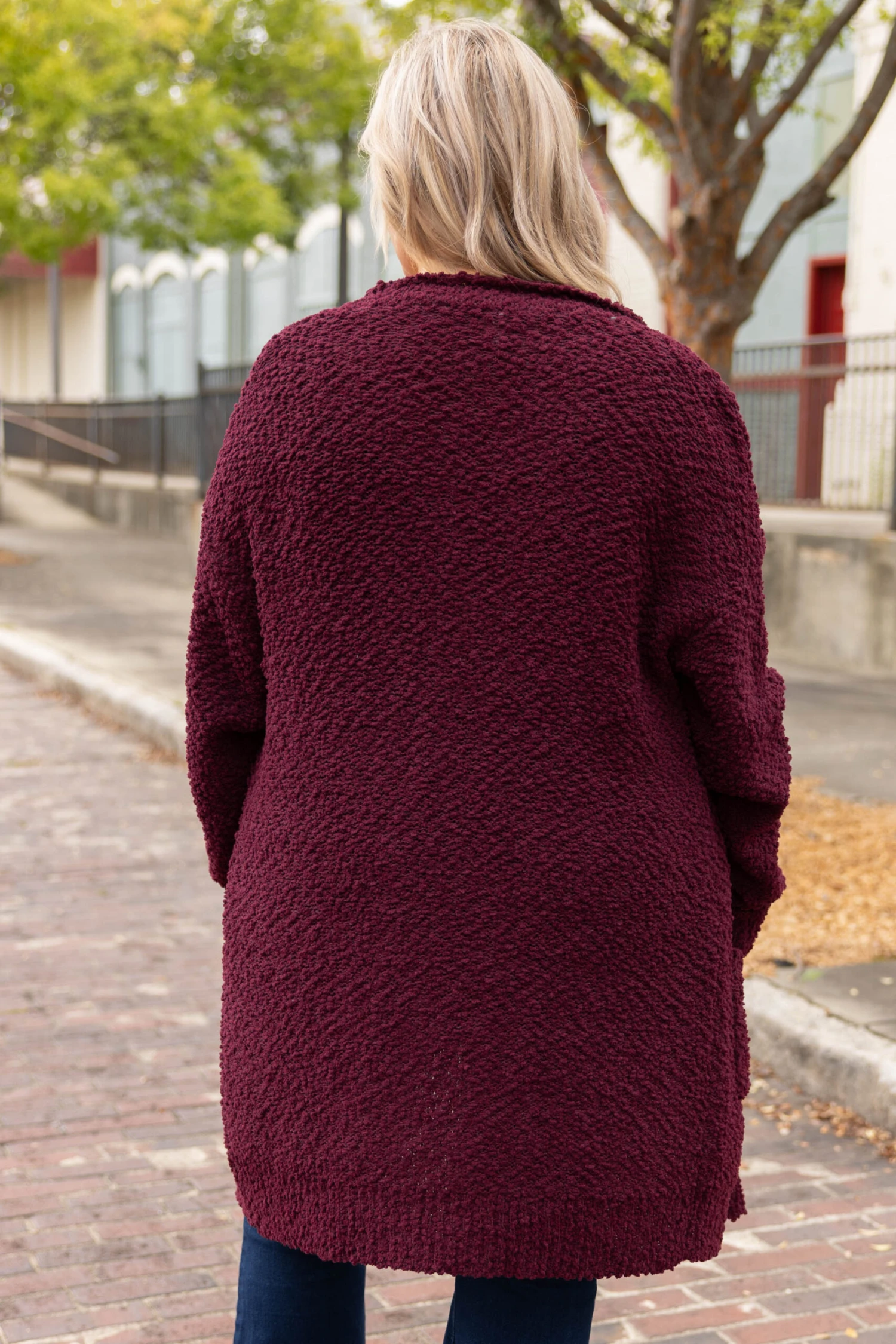 All The Warmth Cardigan, Burgundy 5 All The Warmth Cardigan, Burgundy - Image 5