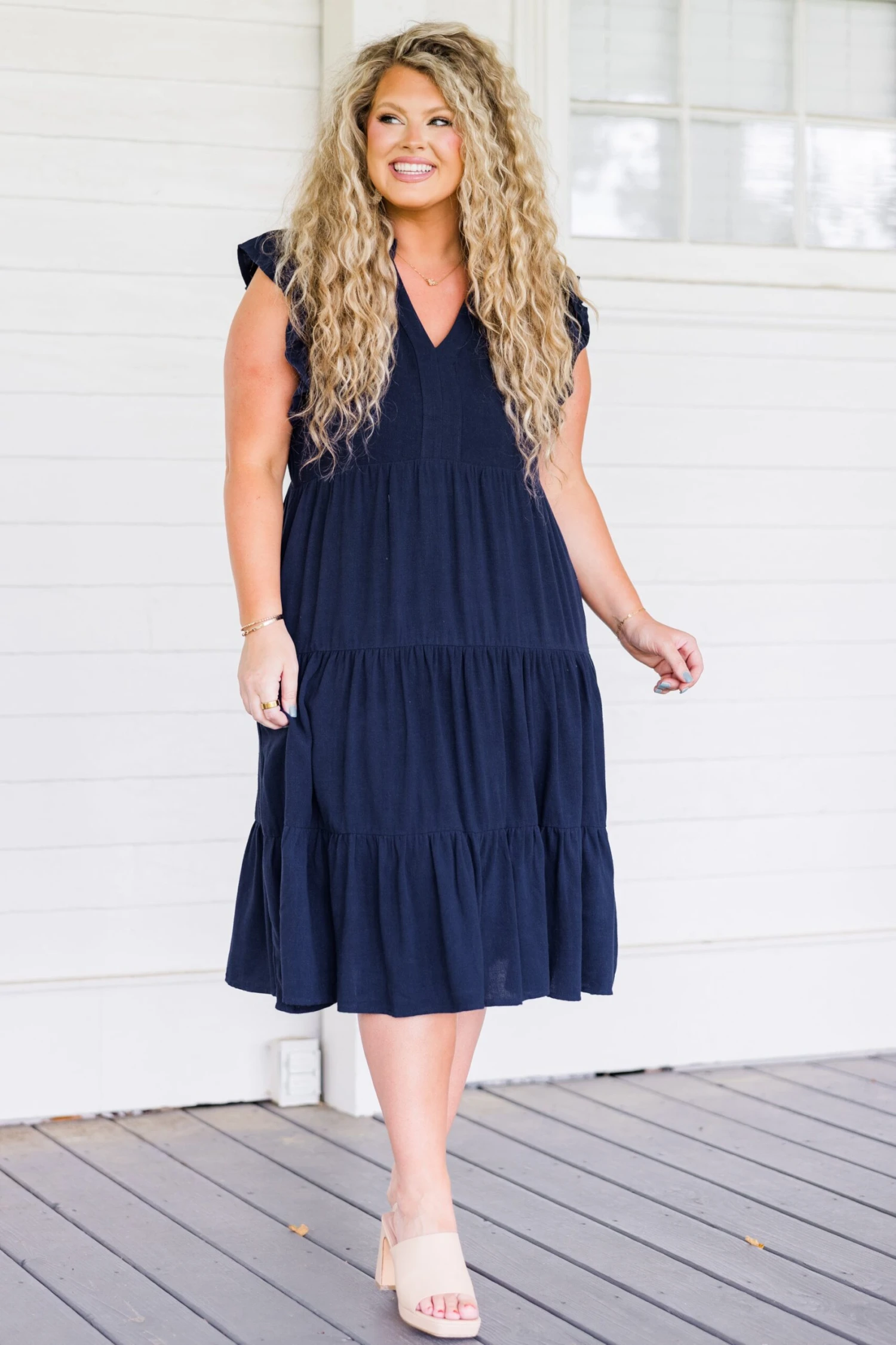 All Up To You Dress, Navy 3 All Up To You Dress, Navy - Image 3