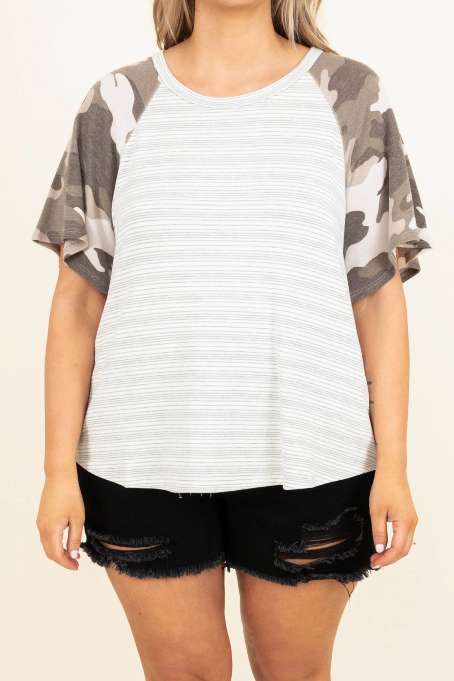 All You Need To Know Top, Ivory-Charcoal 4 All You Need To Know Top, Ivory-Charcoal - Image 4