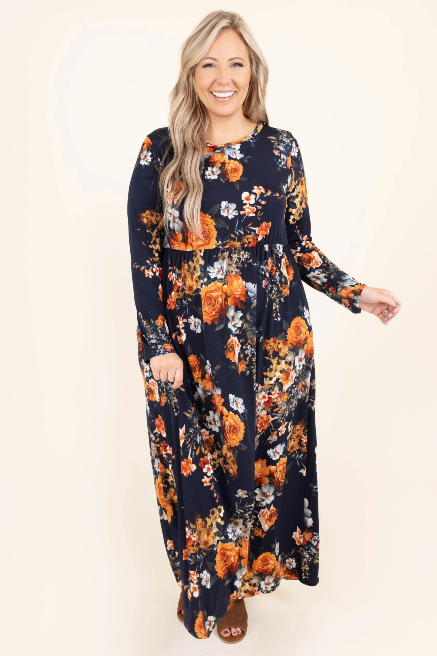 Almost Second Nature Dress, Navy 1 Almost Second Nature Dress, Navy