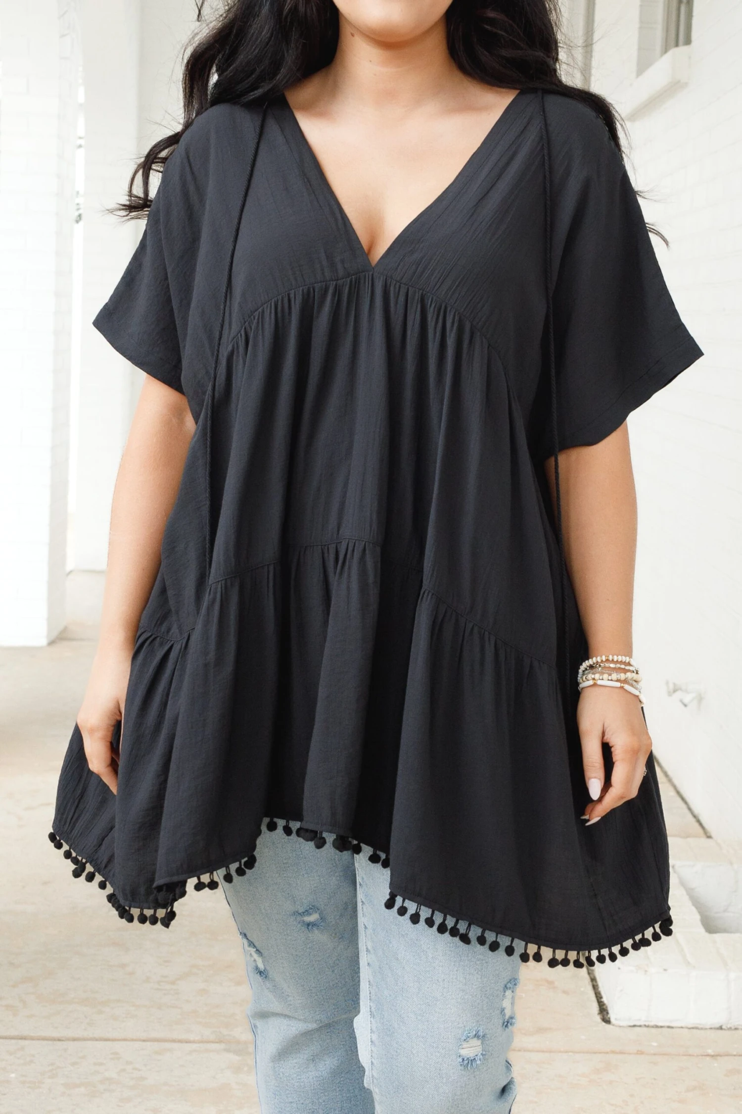 Alone In My Mind Top, Black 4 Alone In My Mind Top, Black - Image 4