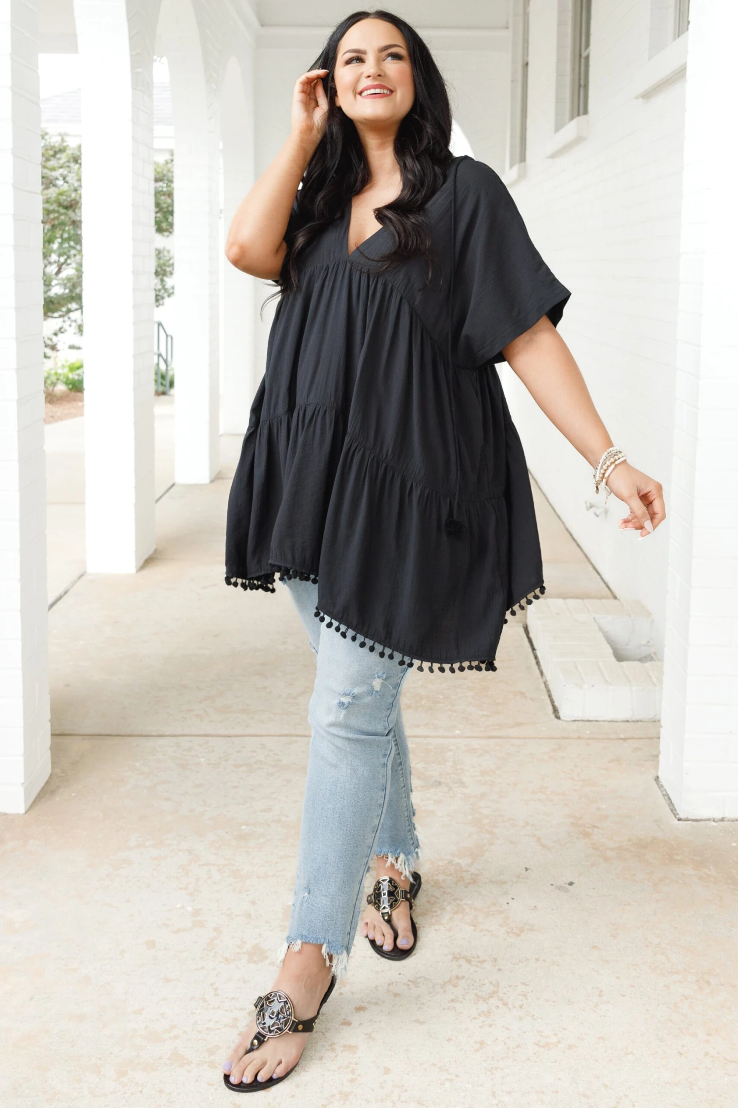 Alone In My Mind Top, Black 2 Alone In My Mind Top, Black - Image 2