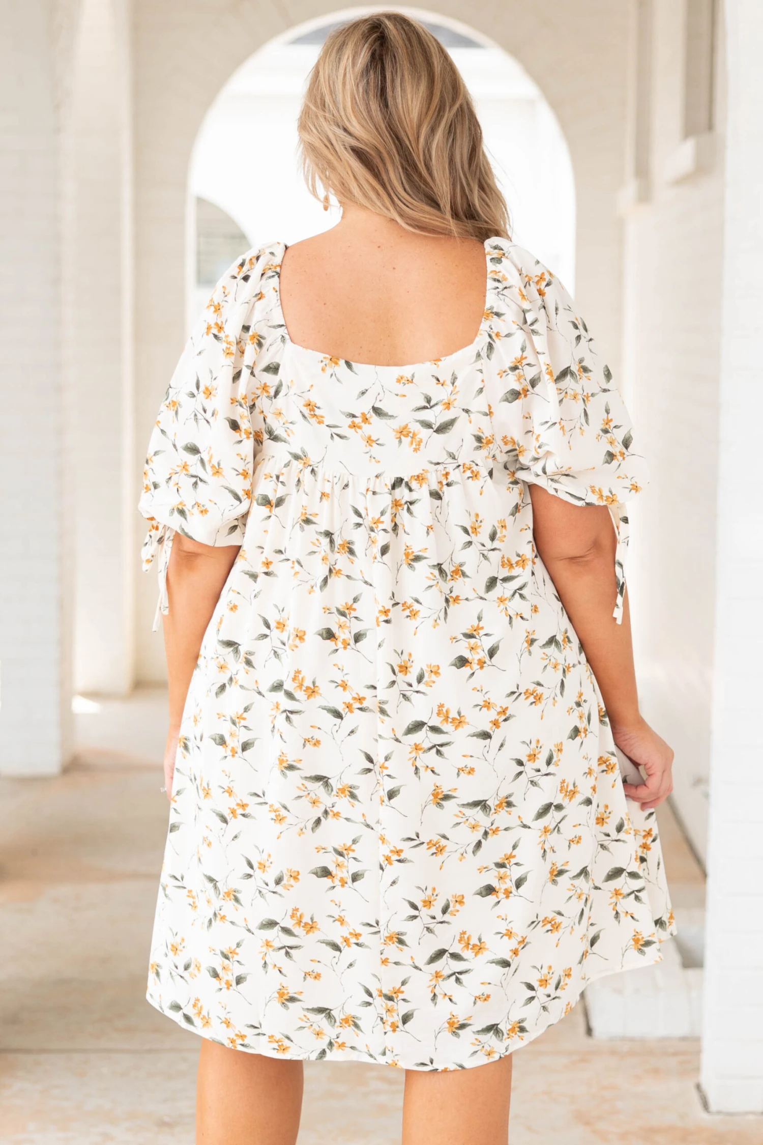 Among The Blossoms Dress, Yellow 5 Among The Blossoms Dress, Yellow - Image 5