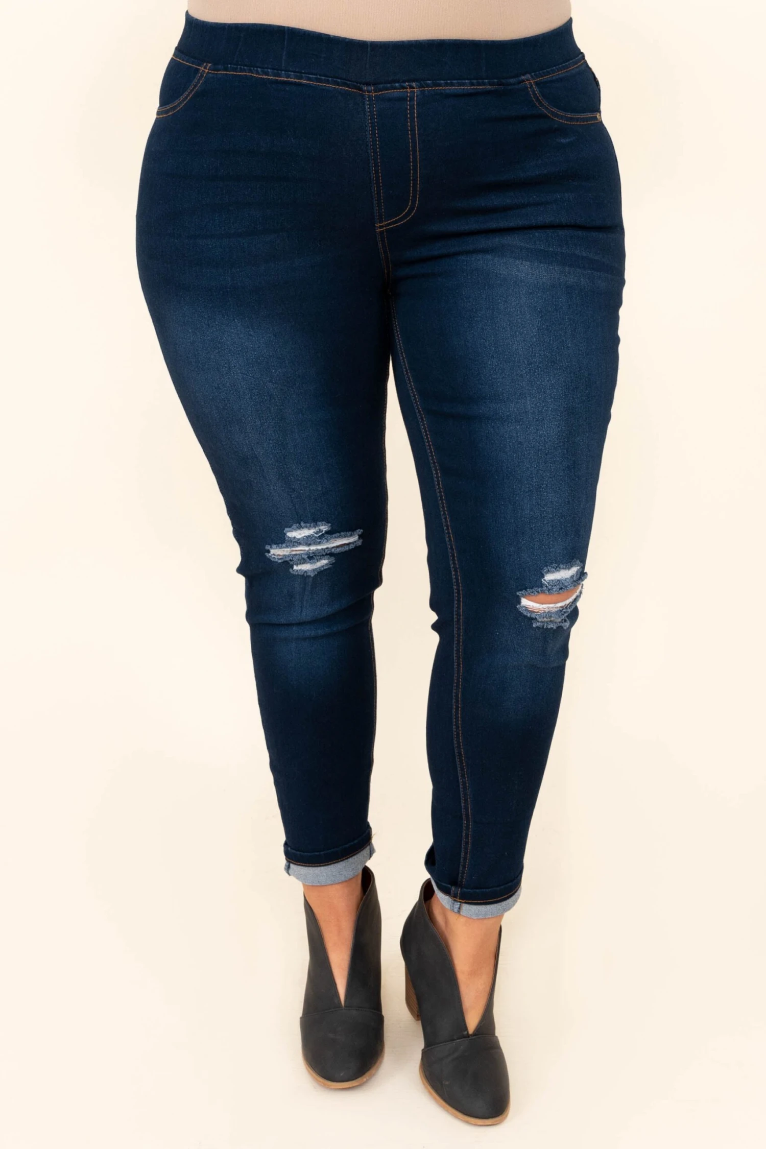 Answer The Phone Jeggings, Dark Wash 1 Answer The Phone Jeggings, Dark Wash