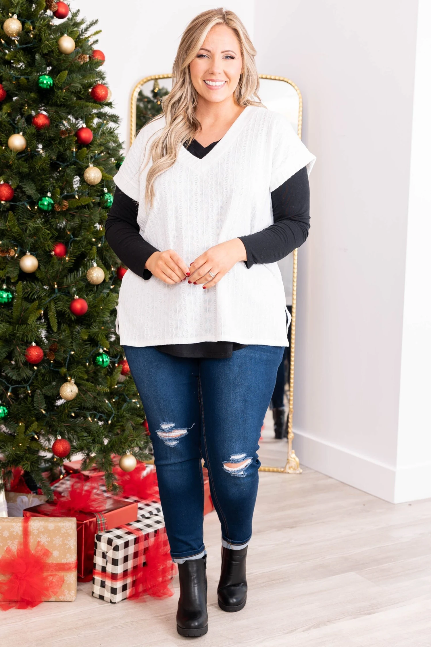 Anticipating This Moment Sweater Vest, Ivory 3 Anticipating This Moment Sweater Vest, Ivory - Image 3