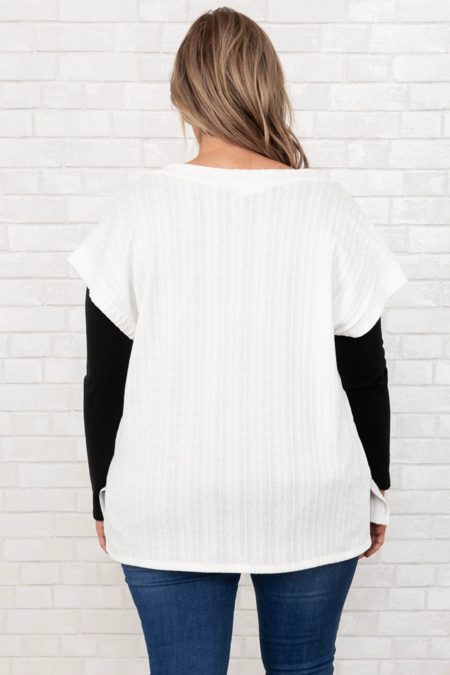 Anticipating This Moment Sweater Vest, Ivory 5 Anticipating This Moment Sweater Vest, Ivory - Image 5