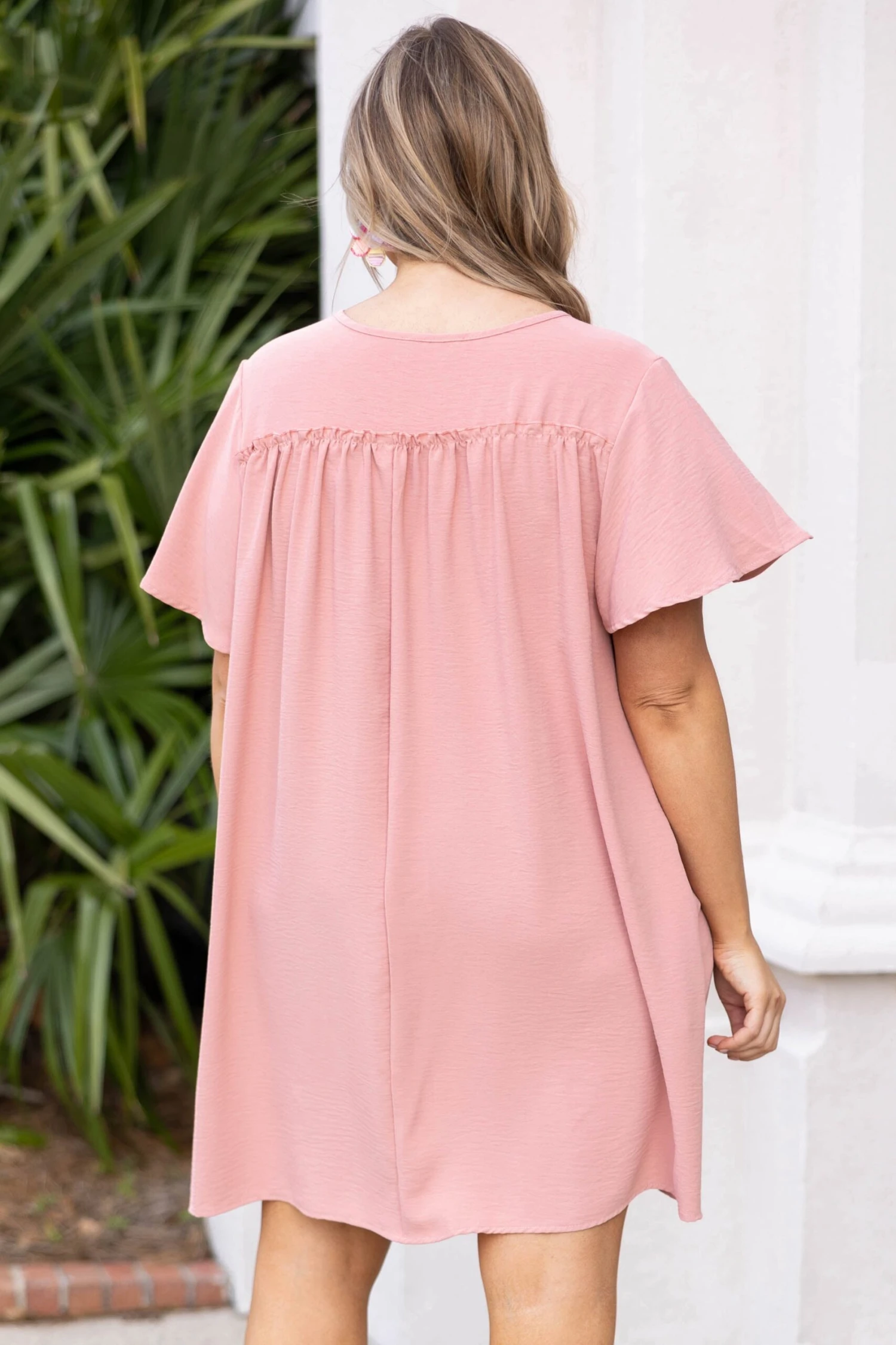 April Breezes Dress, Mauve 5 April Breezes Dress, Mauve - Image 5