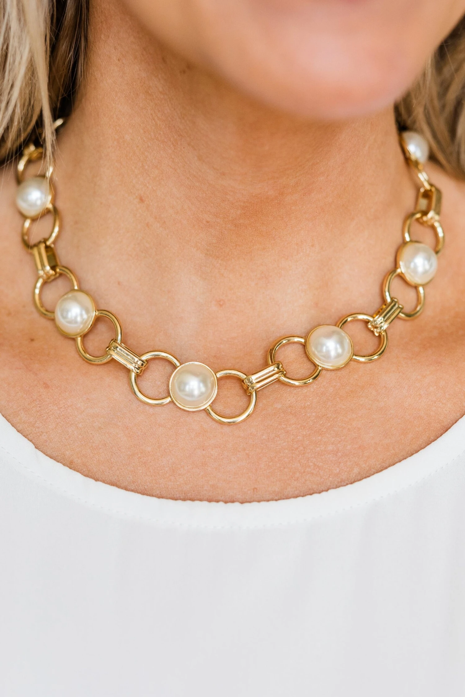 Around City Streets Necklace, Gold 1 Around City Streets Necklace, Gold