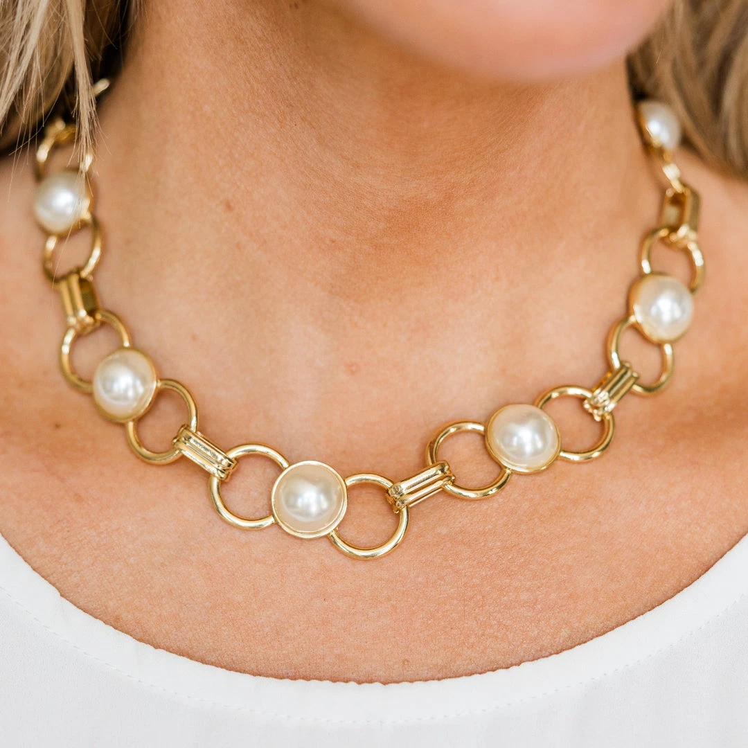 Around City Streets Necklace, Gold 4 Around City Streets Necklace, Gold - Image 4