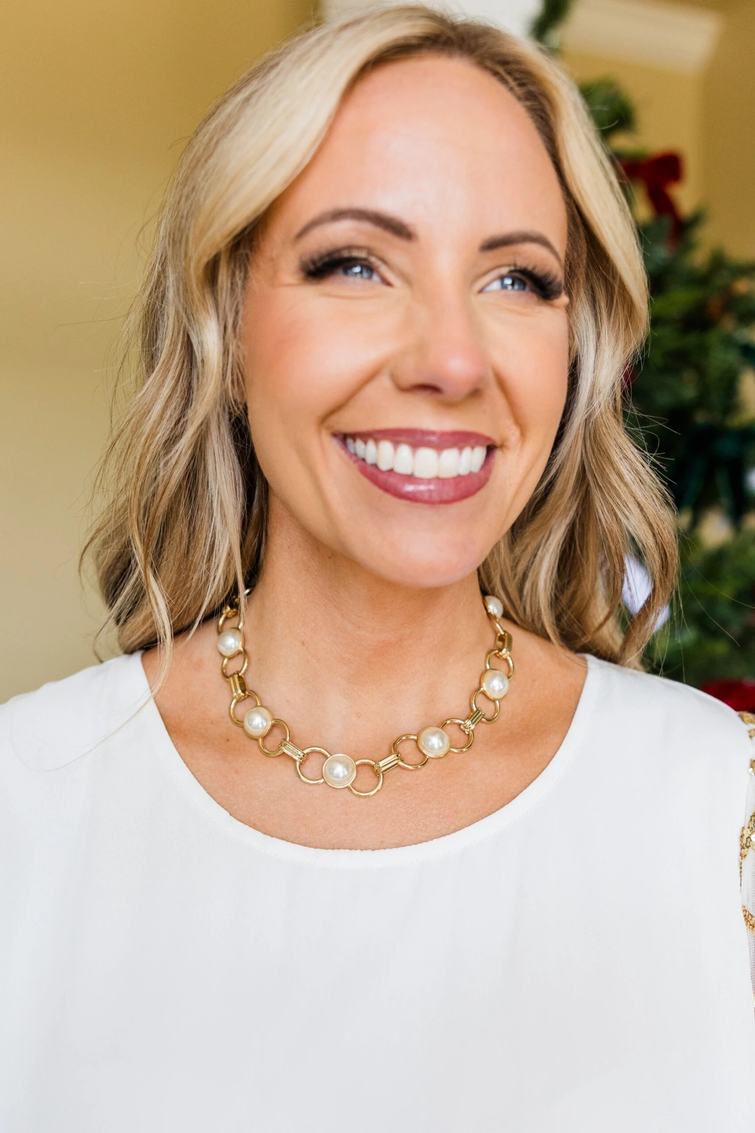 Around City Streets Necklace, Gold 2 Around City Streets Necklace, Gold - Image 2