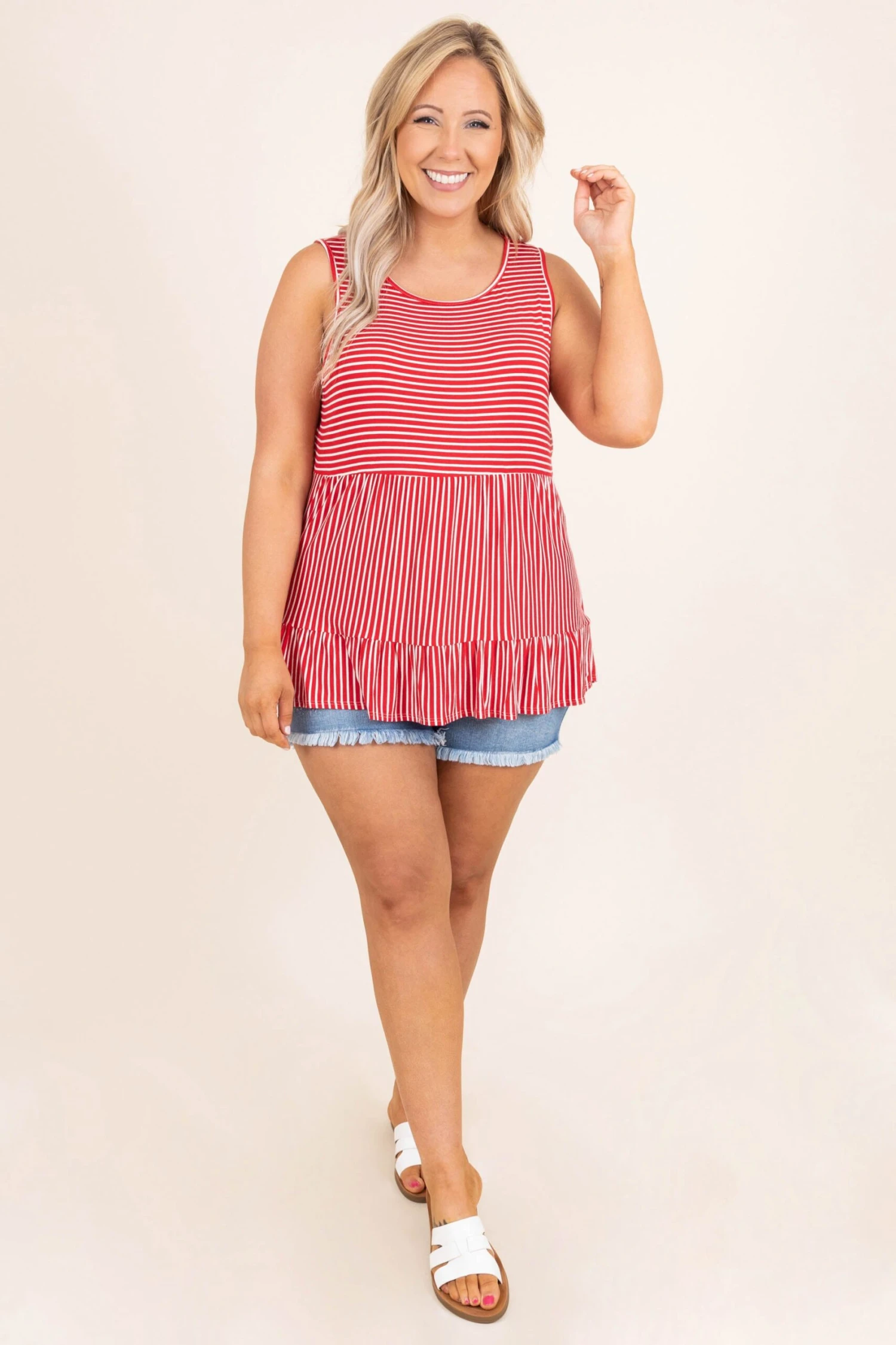 Around The World Tank, Red 2 Around The World Tank, Red - Image 2